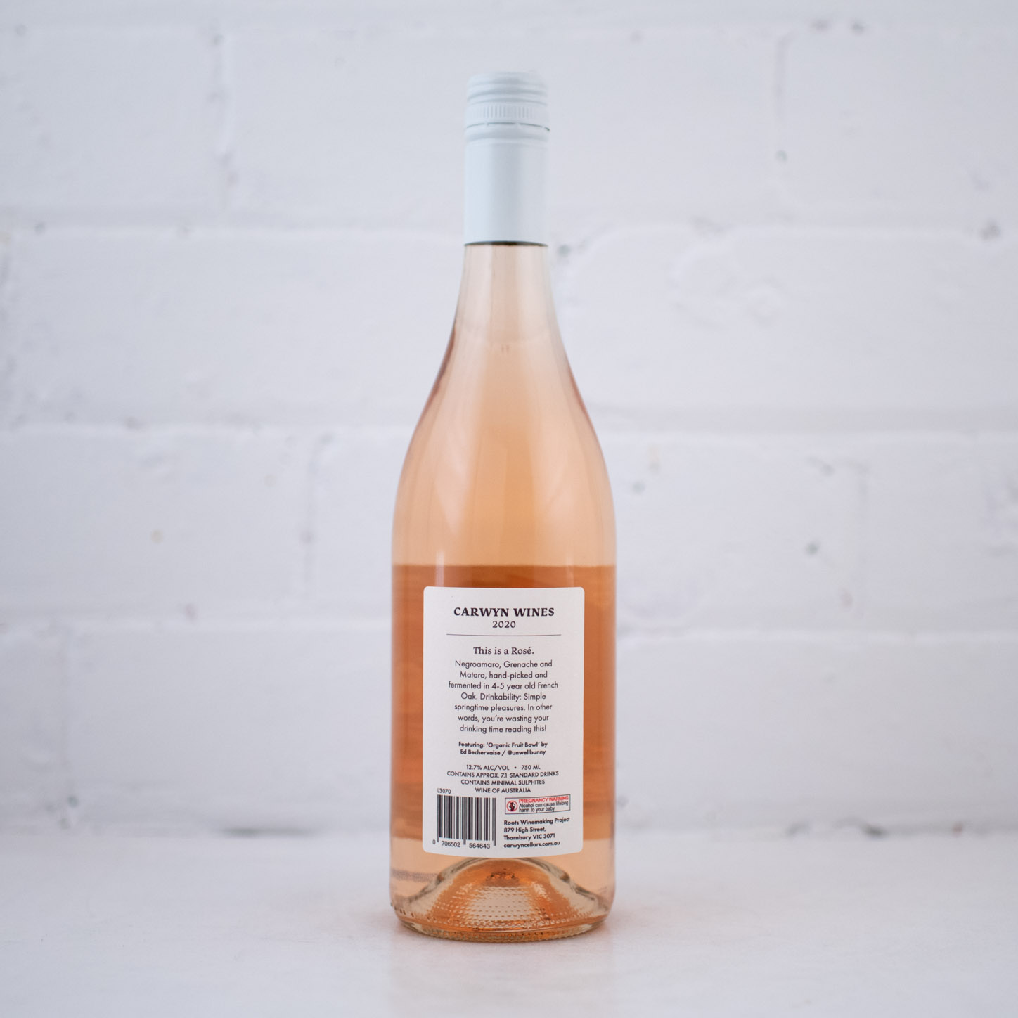 Carwyn Wines - Rose 2020 750ml