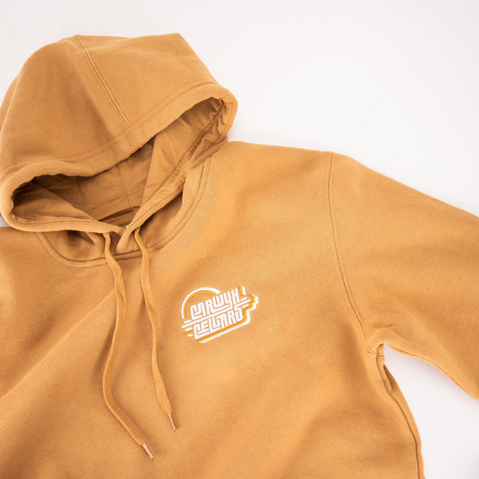 Carwyn Cellars - Retro Embroidered Camel Hoodie
