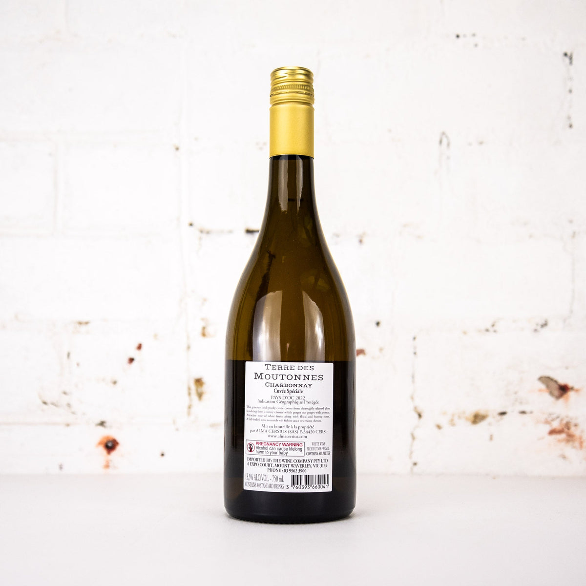 Alma Cersius - Terre des Moutonnes Chardonnay 750ml