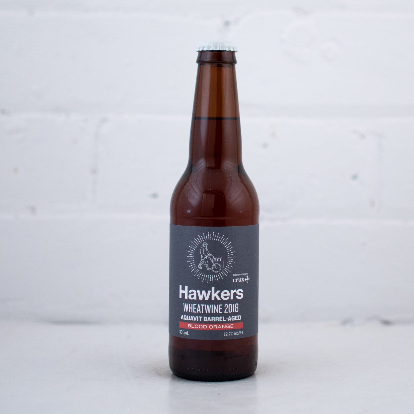 Hawkers - Aquavit Barrel Aged Wheat Wine W/Blood Orange 2018 330ml