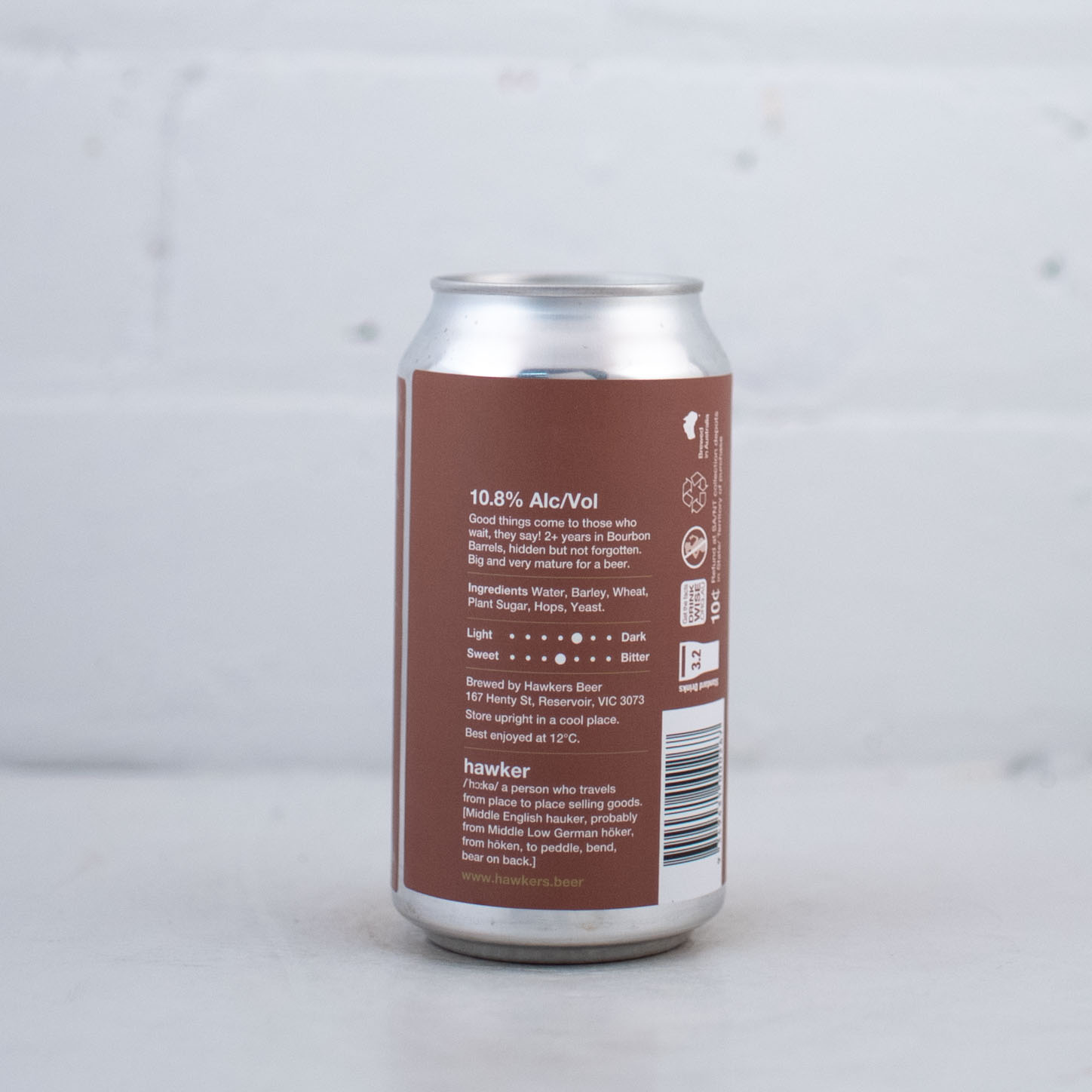 Hawkers - Barleywine Bourbon BA 2018 Can 375ml