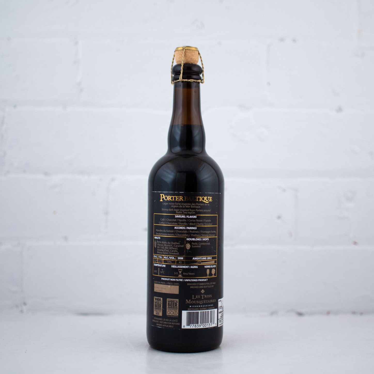 Les Trois Mousquetaires - Porter Baltique 2016 750ml