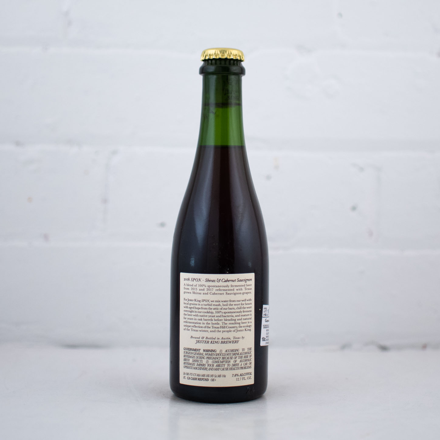 Jester King - Spon Shiraz & Cabernet 2018 375ml