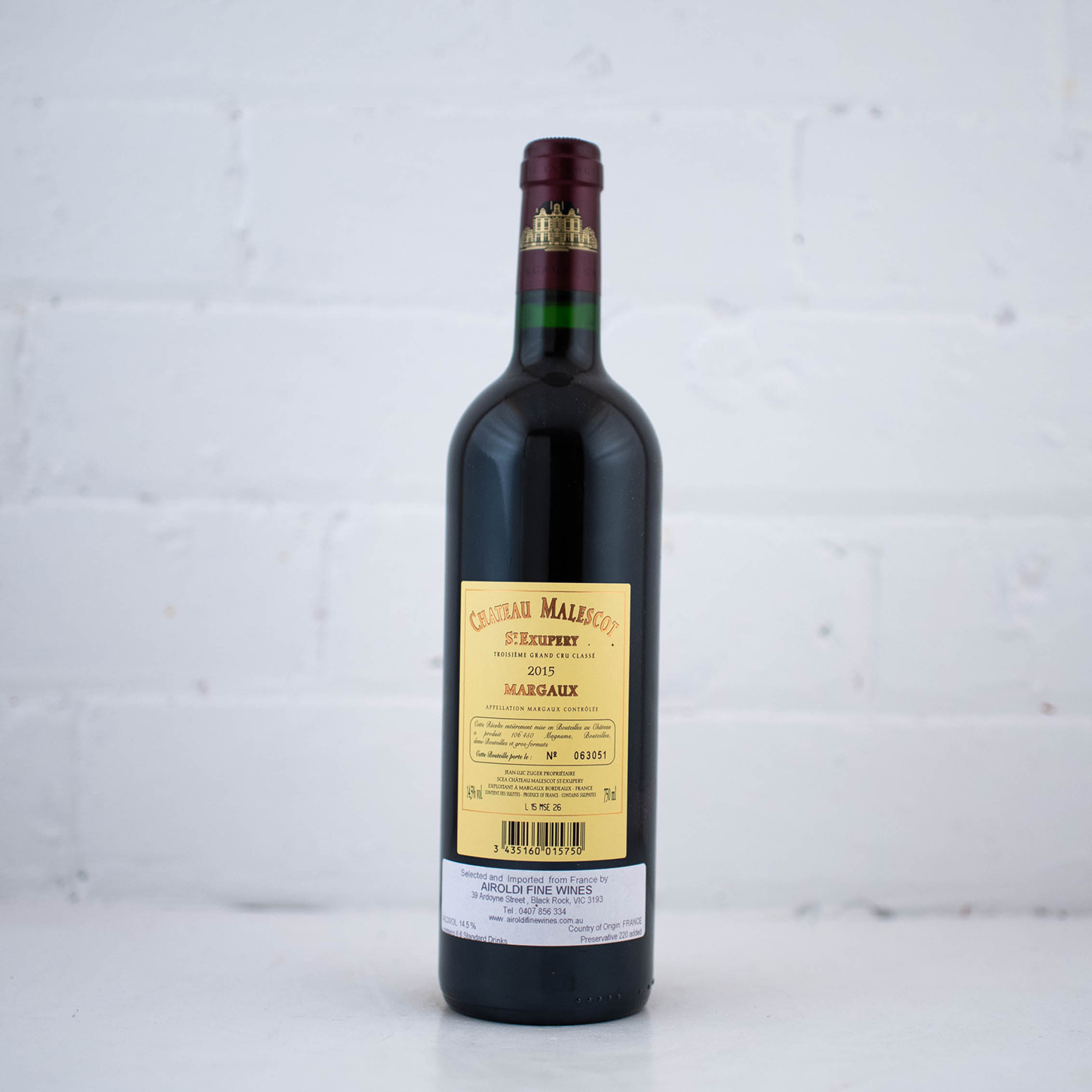 Chateau Malescot Saint Exupery - Margaux 2015 750ml