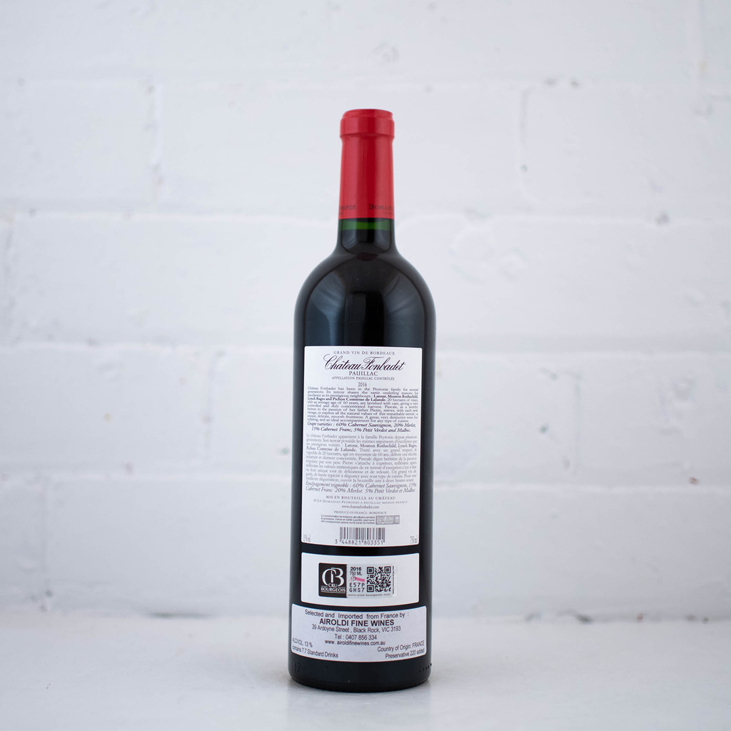 Chateau Fonbadet - Pauillac 2016 750ml