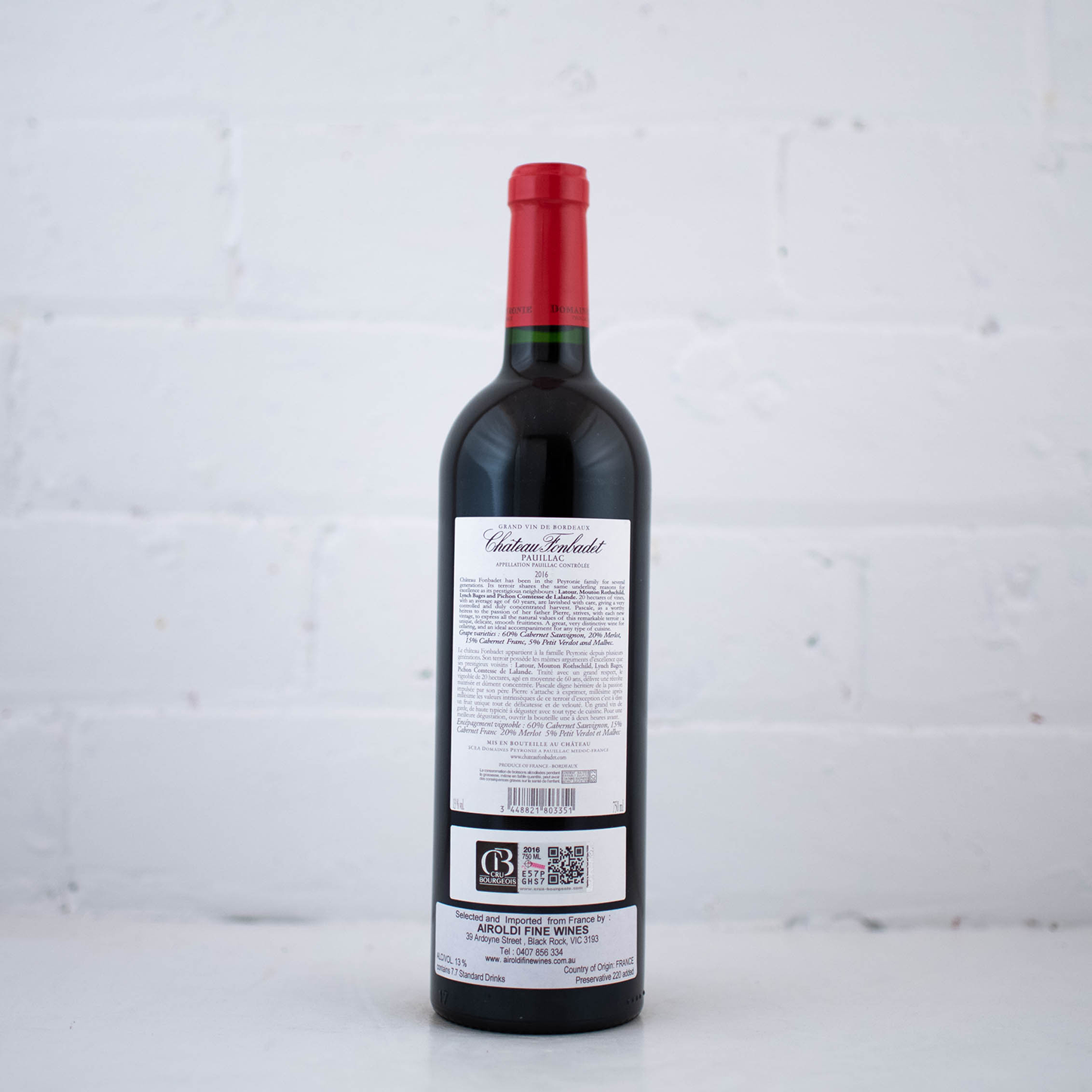 Chateau Fonbadet - Pauillac 2016 750ml