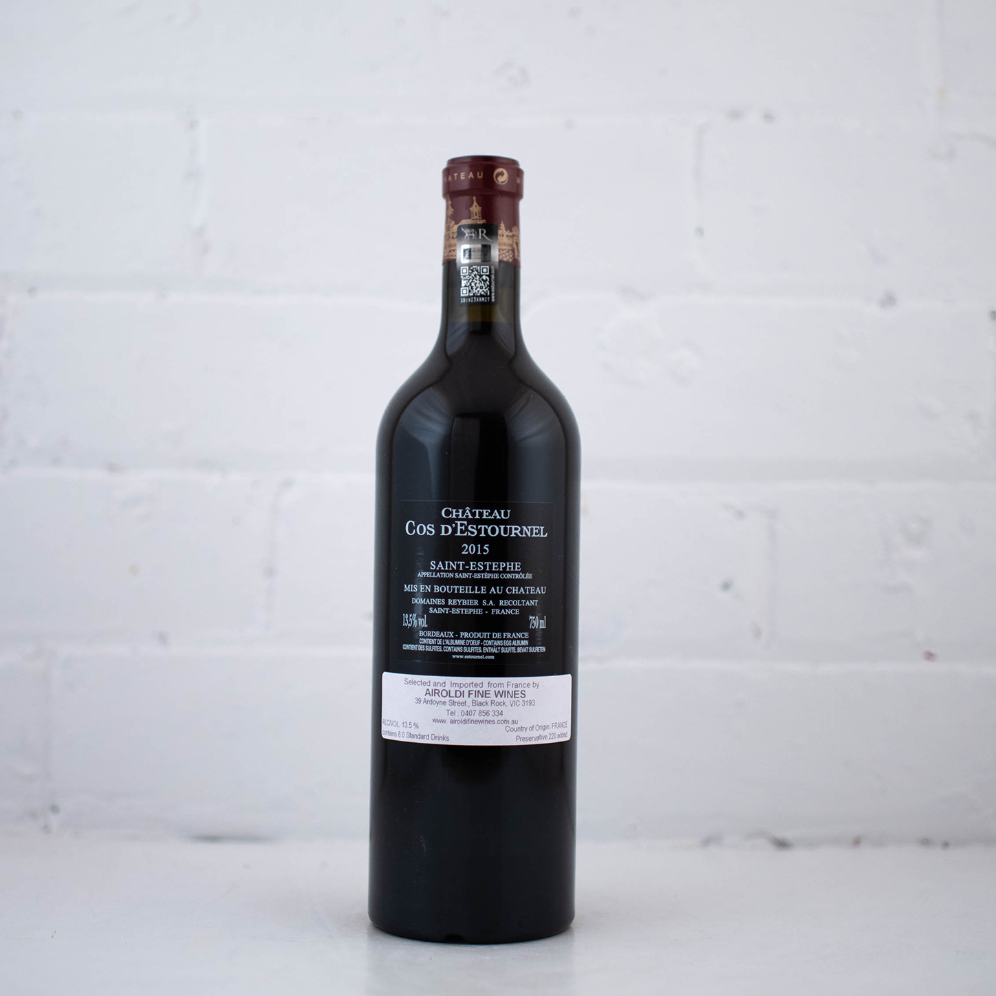 Chateau Cos d'Estournel - Saint Estephe Grand Cru Classe 2015 750ml
