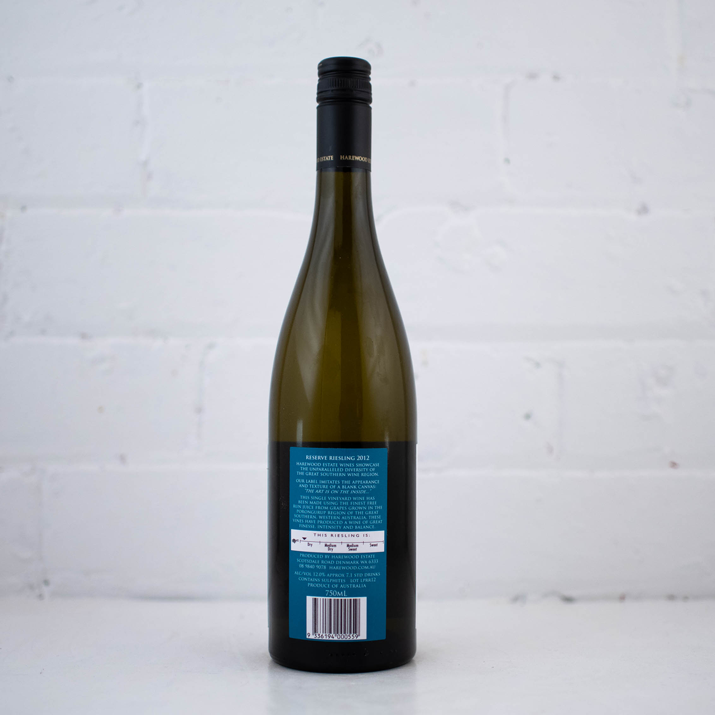Harewood Estate - Riesling Reserve 2012 750ml