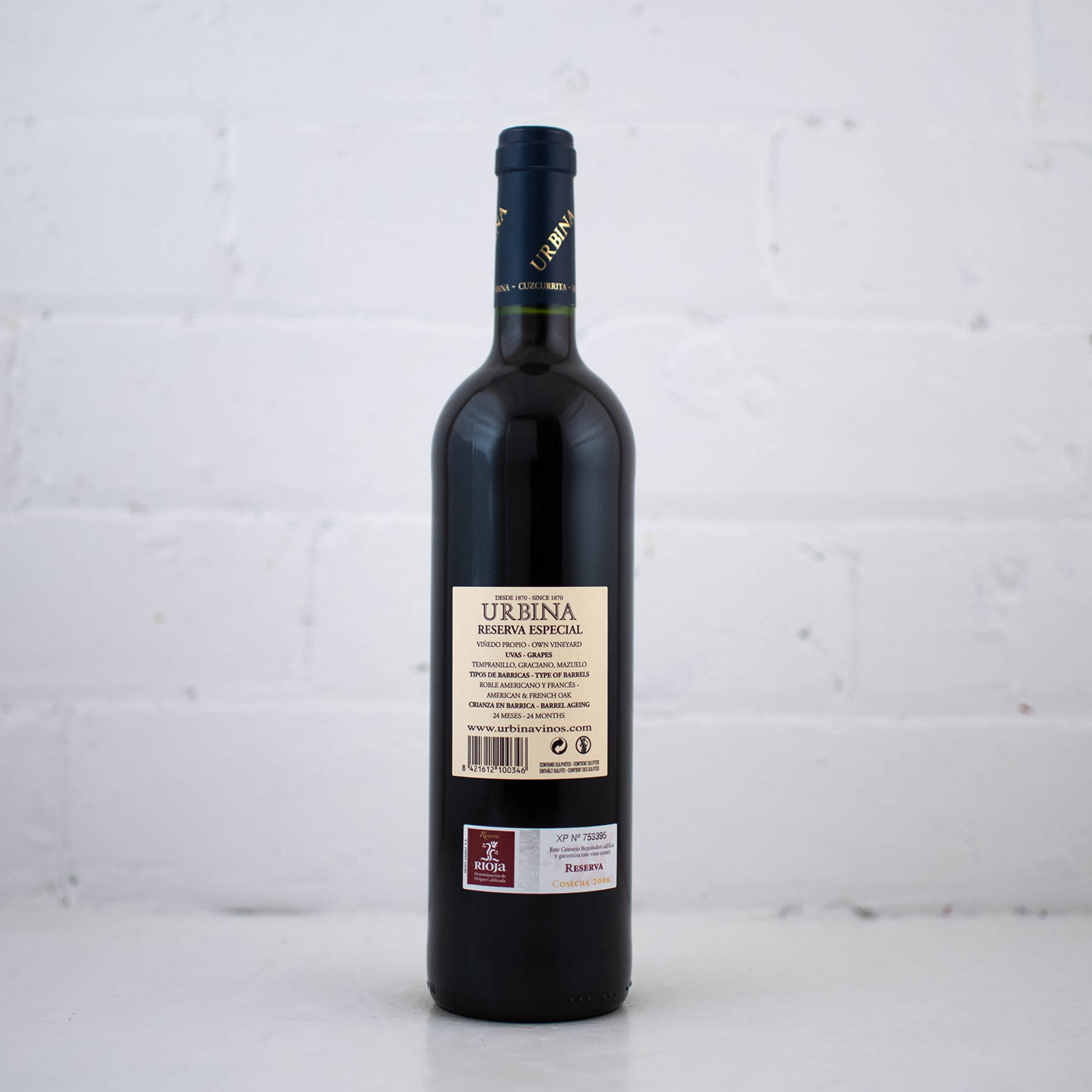 Urbina - Rioja Reserva Especial 2006 750ml