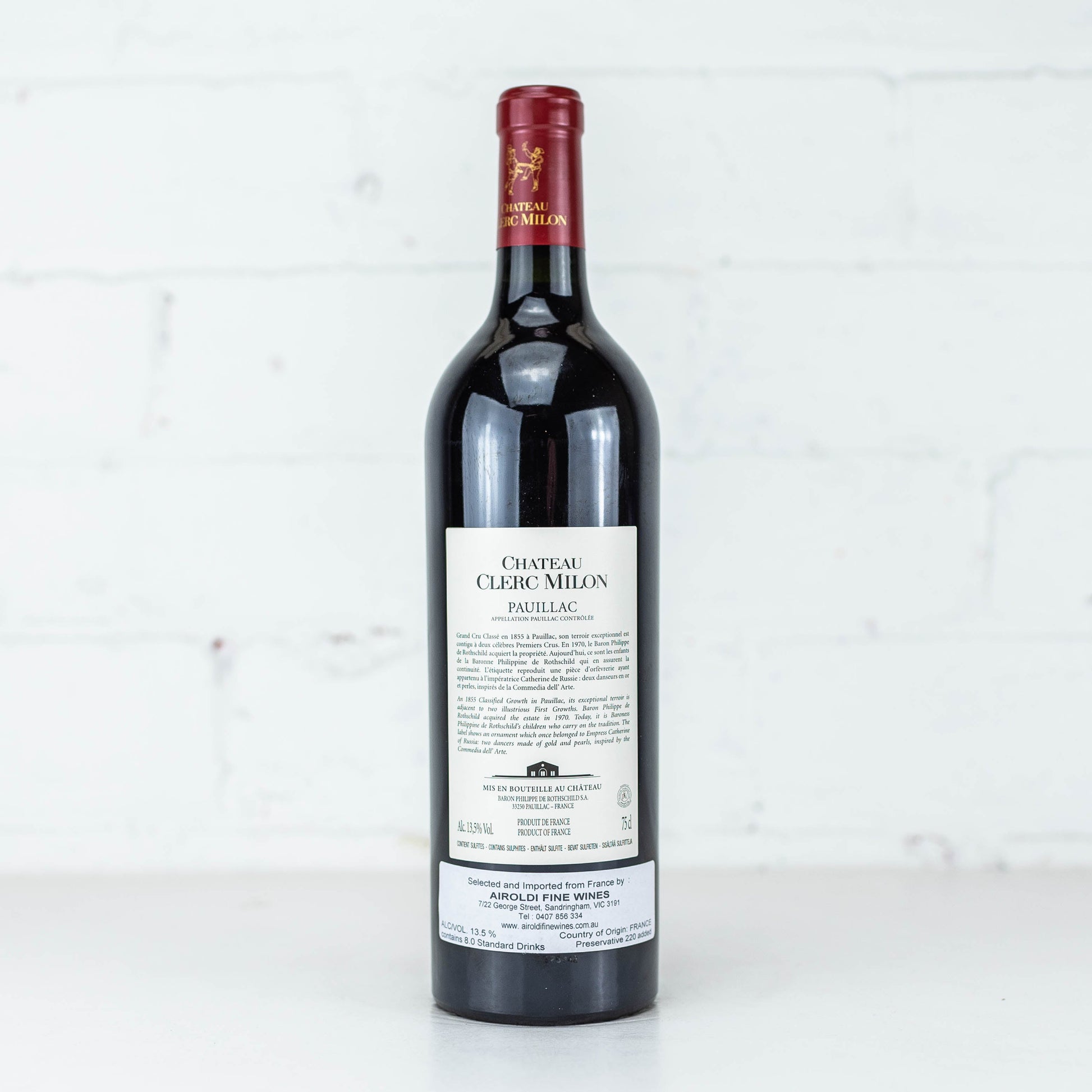 Chateau Clerc Milon - Pauillac Grand Cru Classe 2017 750ml
