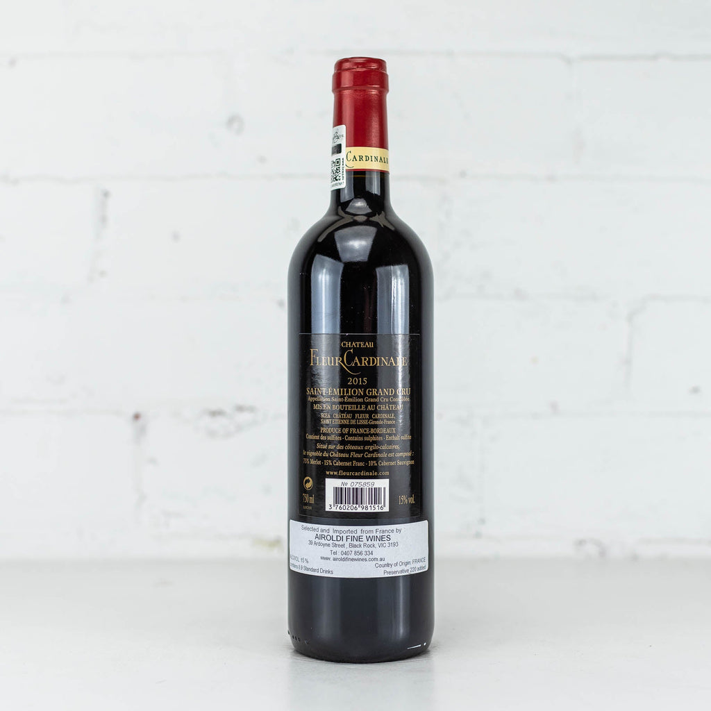 Chateau Fleur Cardinale - Saint Emilion Grand Cru 2015 750ML