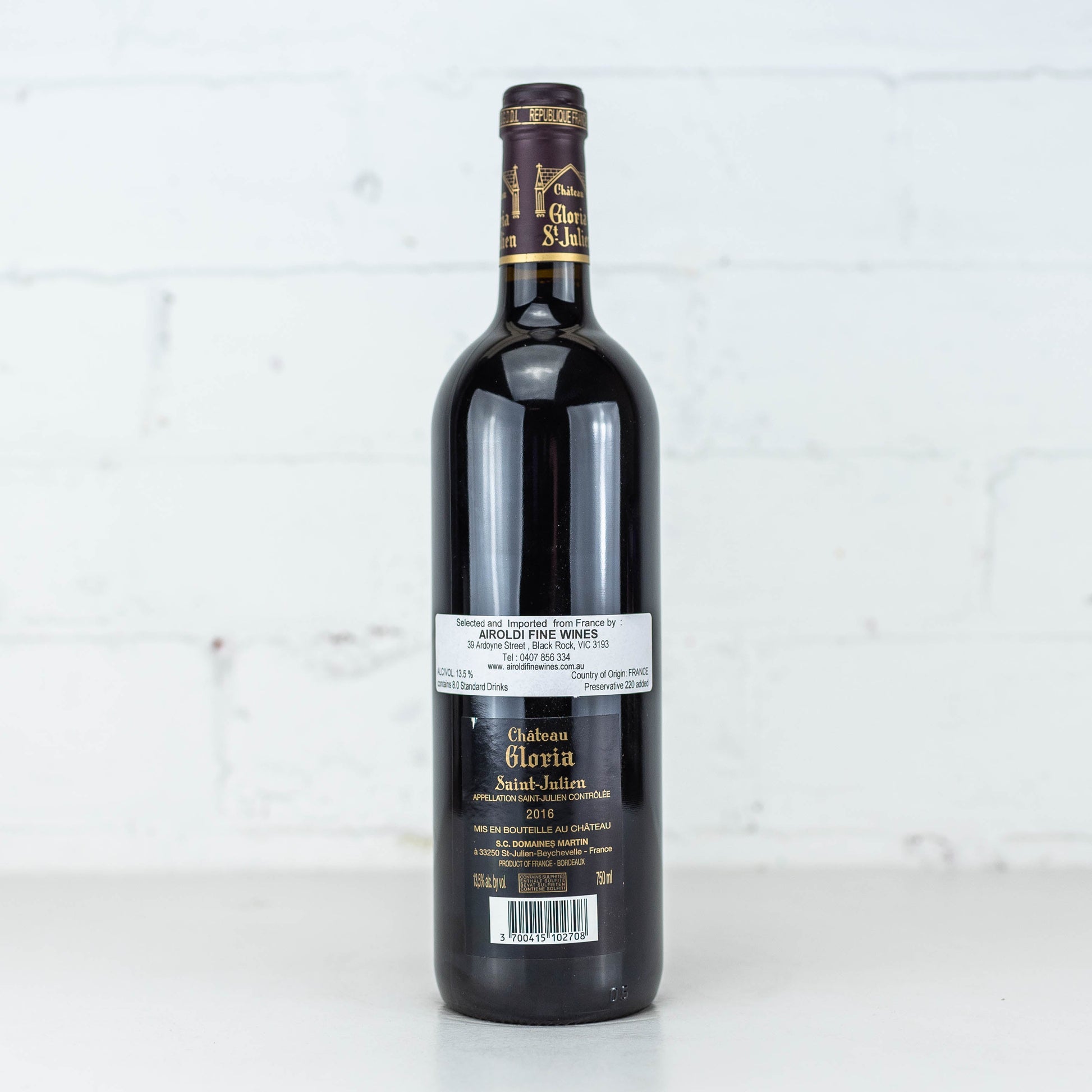 Chateau Gloria - Saint Julien 2016 750ML