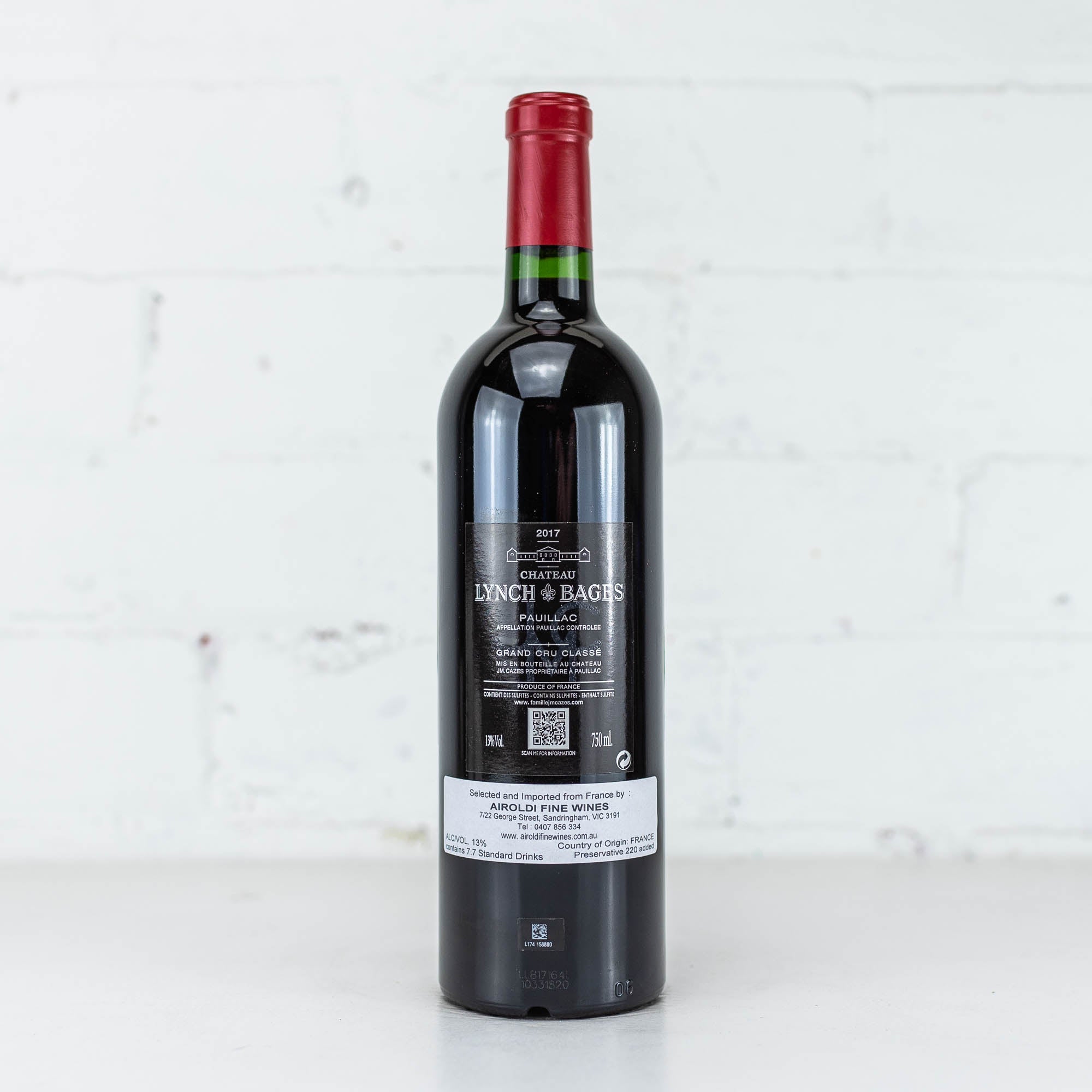 Chateau Lynch Bages - Paulliac Grand Cru Classe 2017 750ml