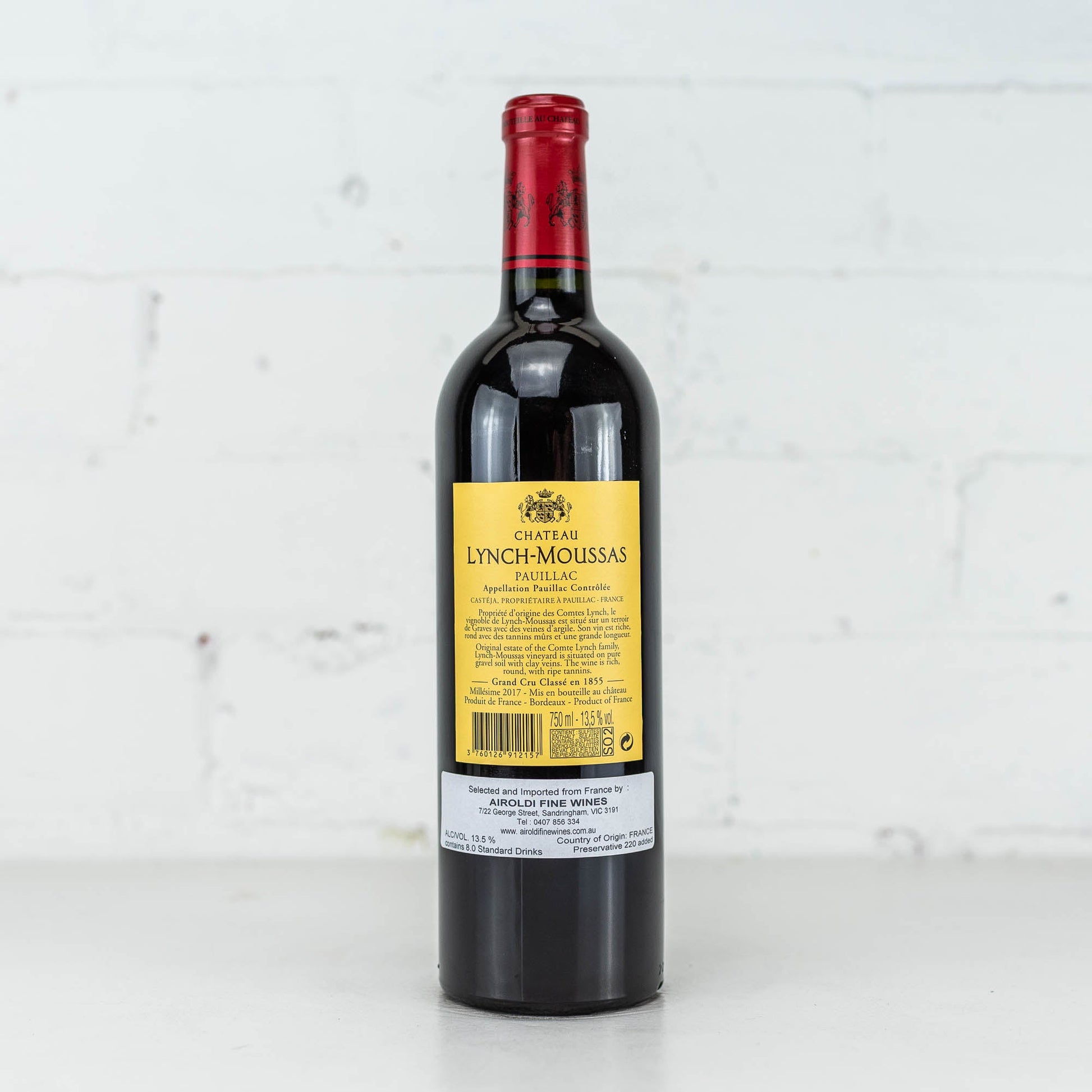 Chateau Lynch Moussas - Pauillac 2017 750ml