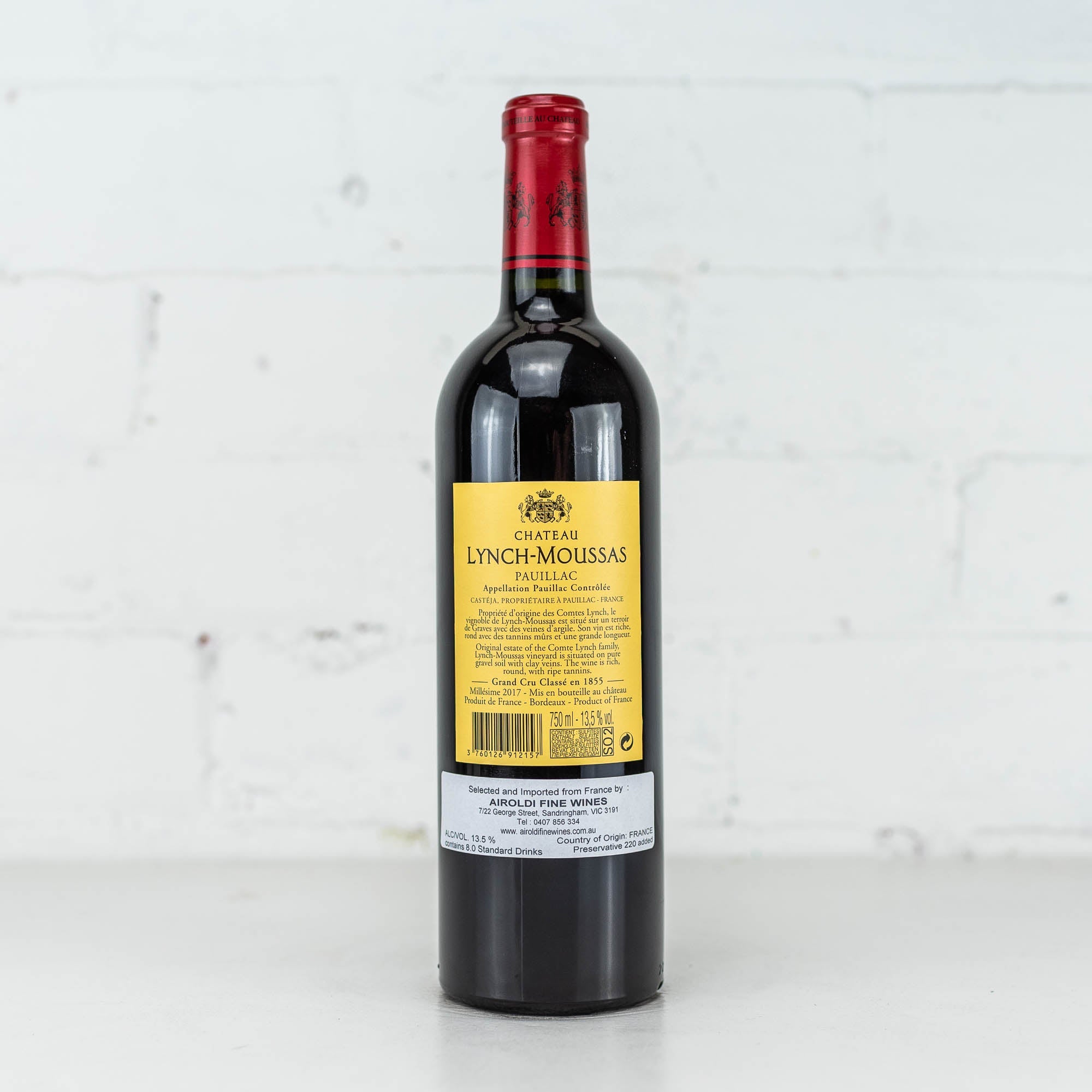 Chateau Lynch Moussas - Pauillac 2017 750ml