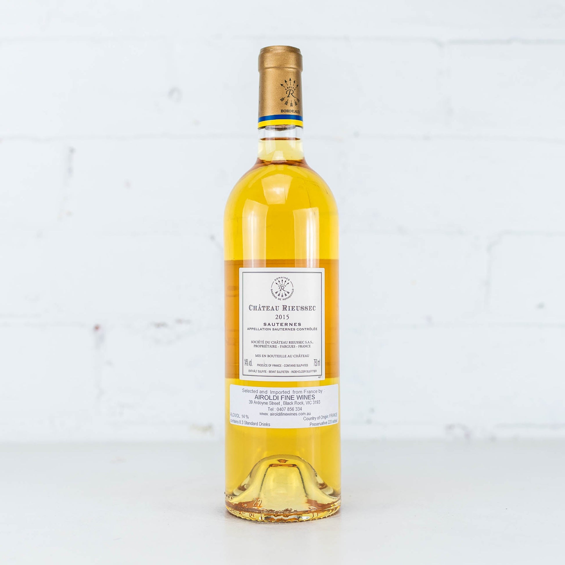 Chateau Rieussec - Grand Cru Classe Sauternes 2015 750ML