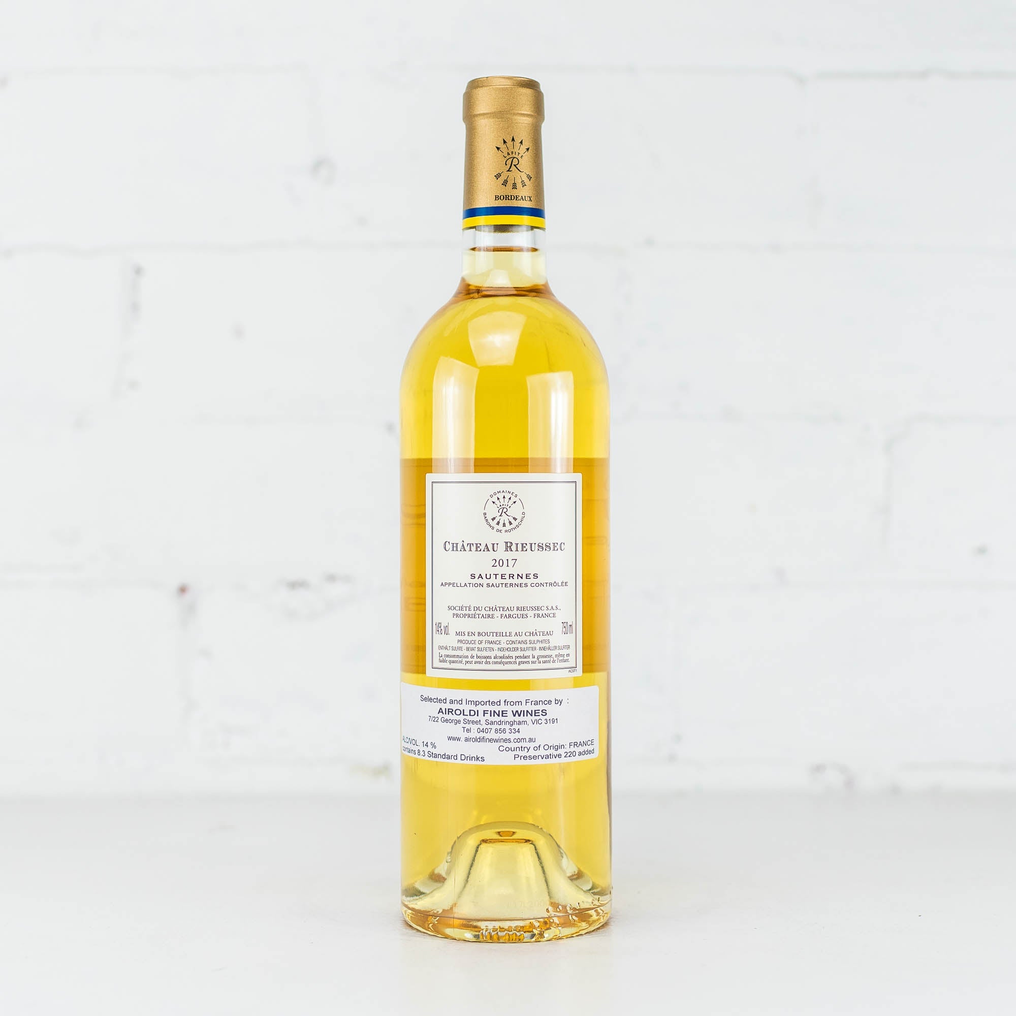 Chateau Rieussec - Grand Cru Classe Sauternes 2017 750ml