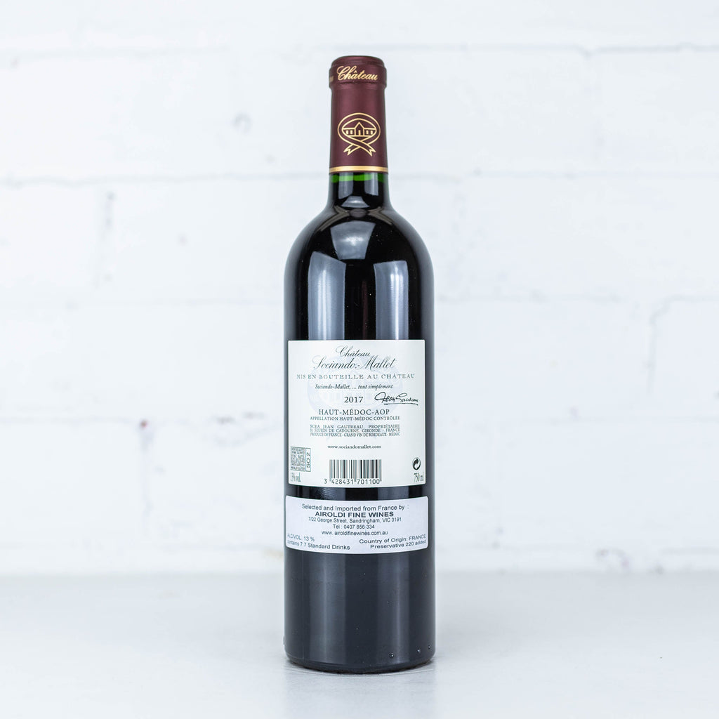 Chateau Sociando Mallet - Sylvie et Jean Gauteau 2017 750ml