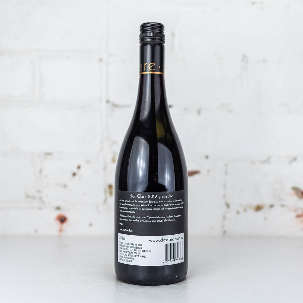 Clos Clare - Grenache 2019 750ml