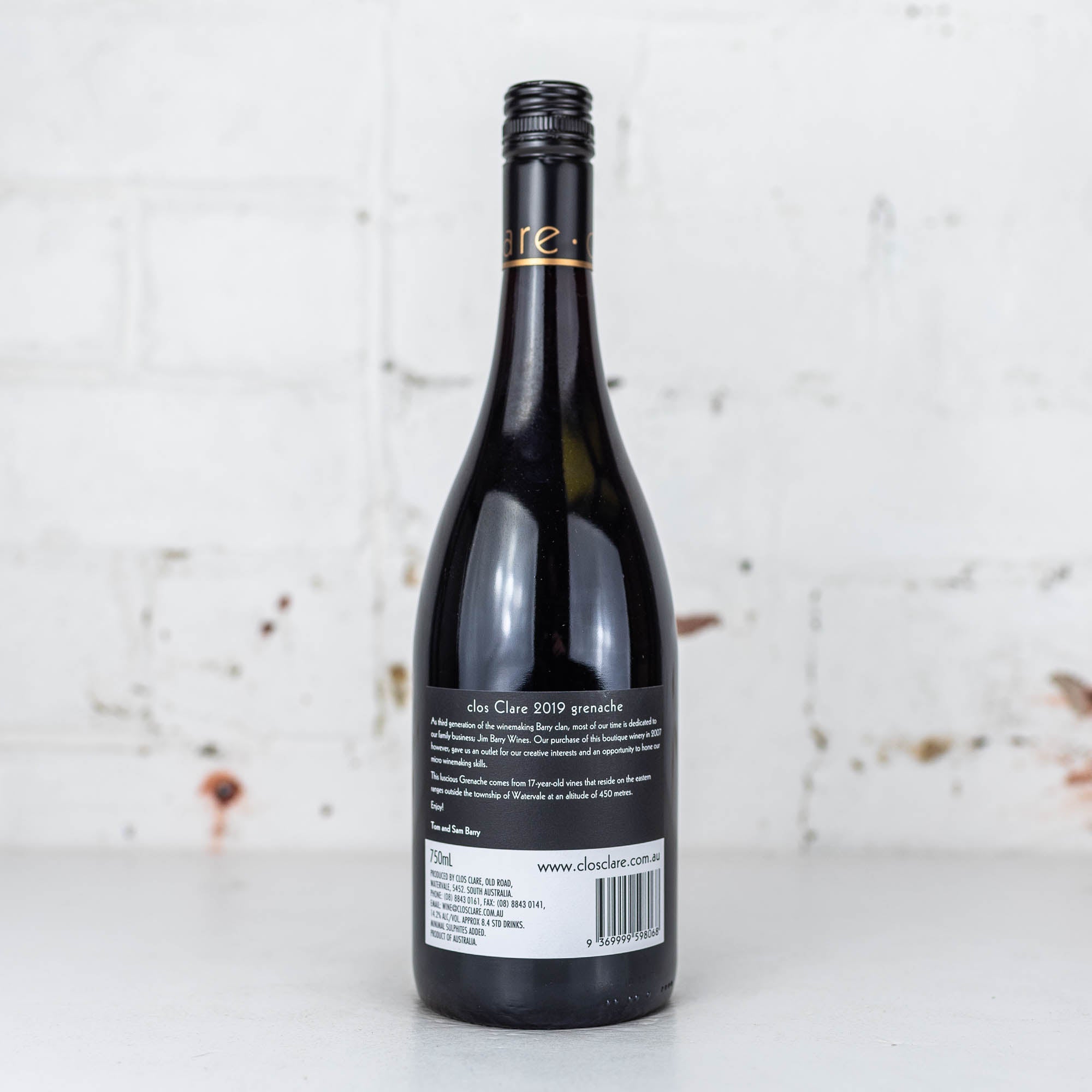 Clos Clare - Grenache 2019 750ml