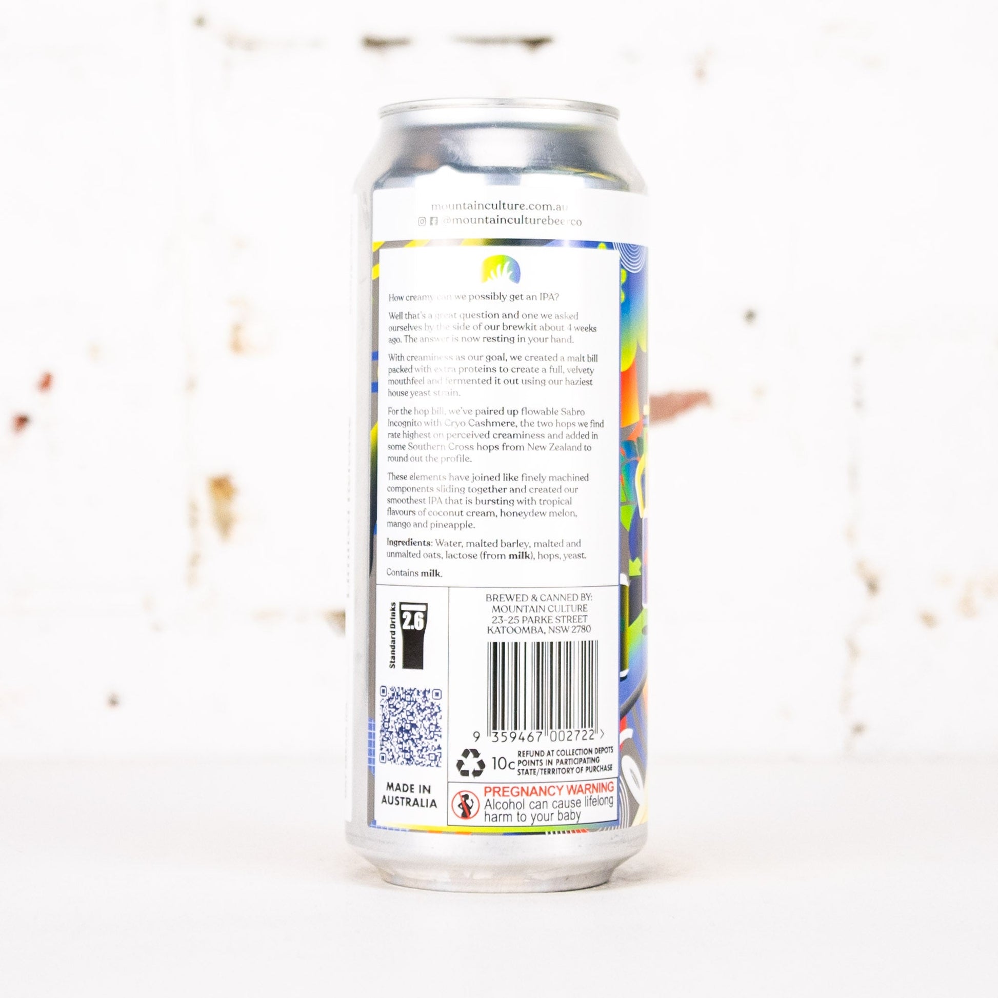 Mountain Culture - Random Precision Oat Cream IPA