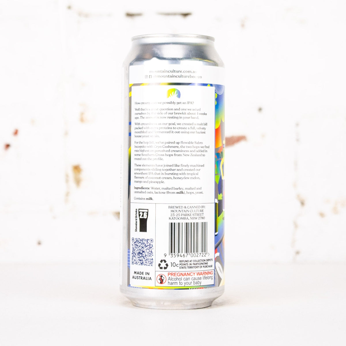 Mountain Culture - Random Precision Oat Cream IPA