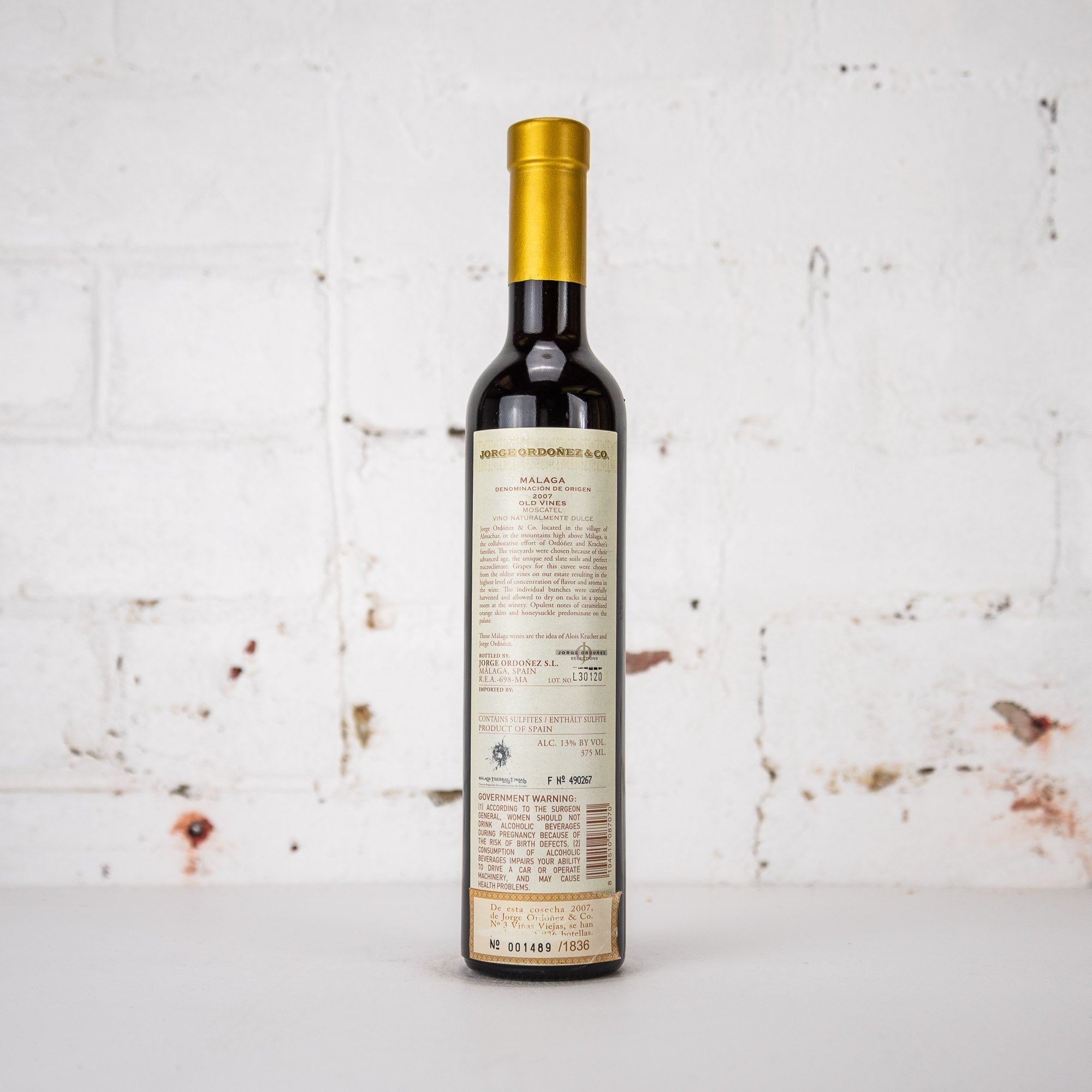 Jorge Ordonez - No.3 Vinas Viejas Old Vine Moscatel 2007 375ml
