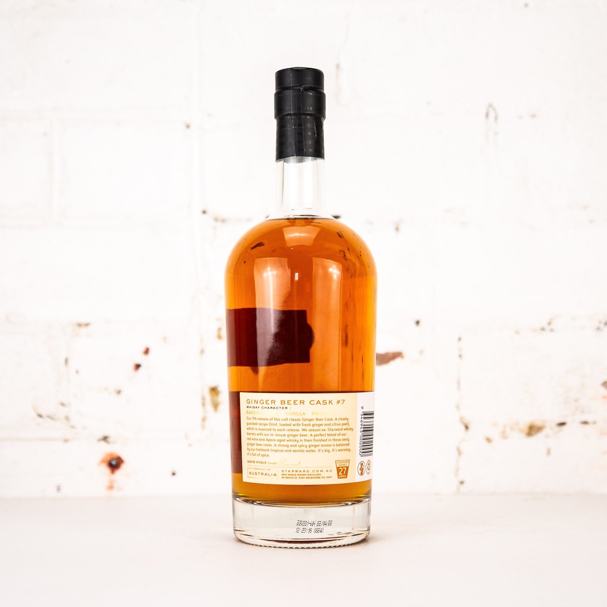Starward - Ginger Beer Cask #7 700ml – Carwyn Cellars