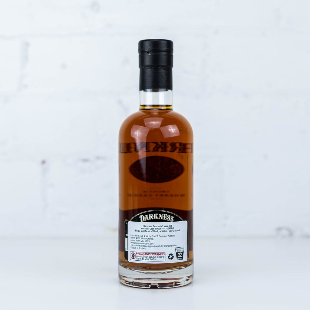 Darkness - Benriach 7 Year Old Moscatel Cask Finish 500ml