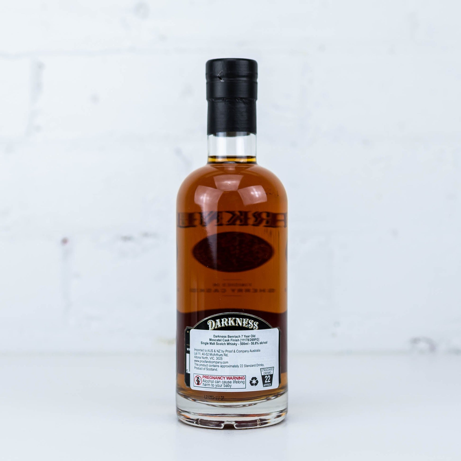 Darkness - Benriach 7 Year Old Moscatel Cask Finish 500ml