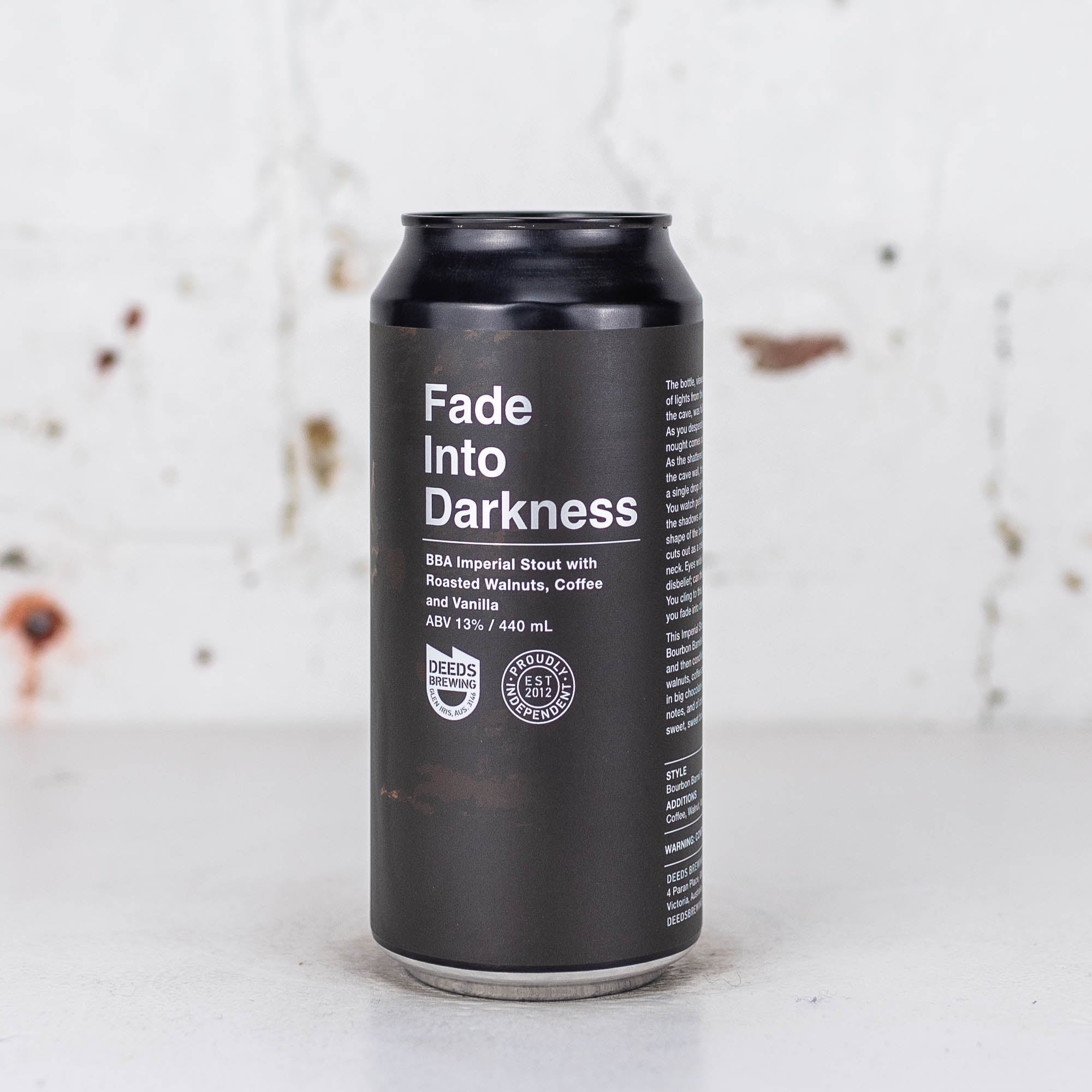 Deeds - Fade into Darkness BBA Imperial Stout