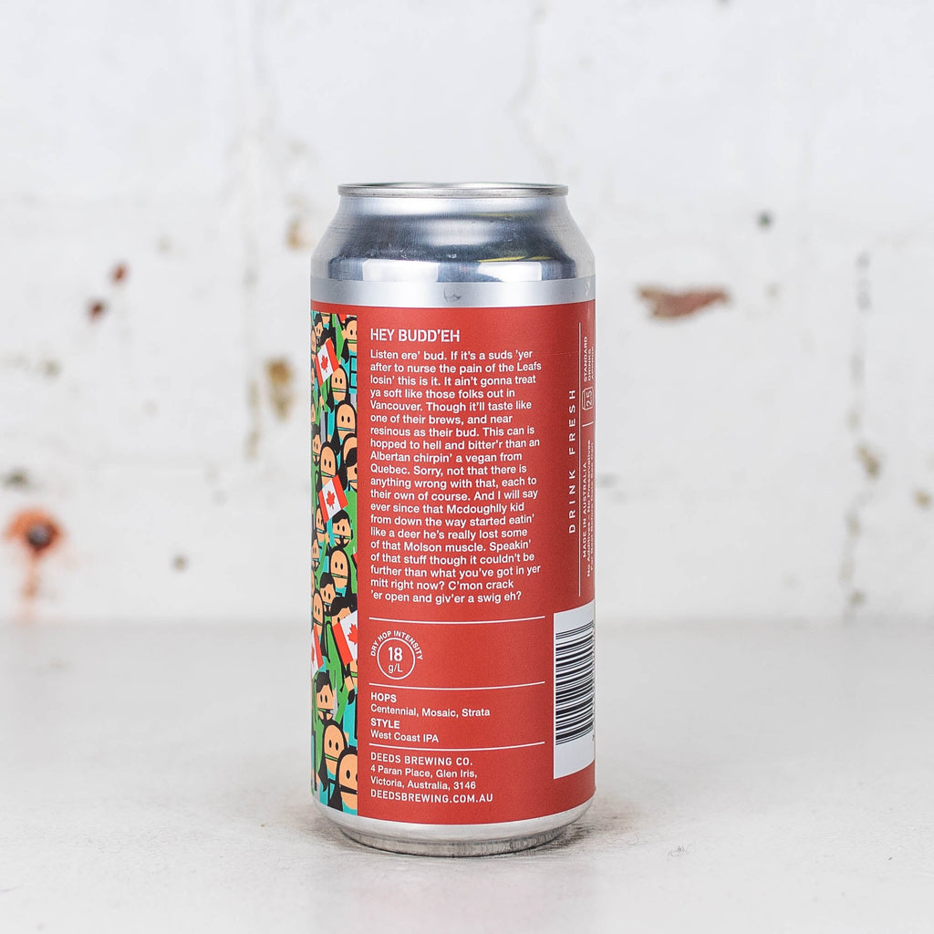 Deeds - Hey Buddeh West Coast IPA