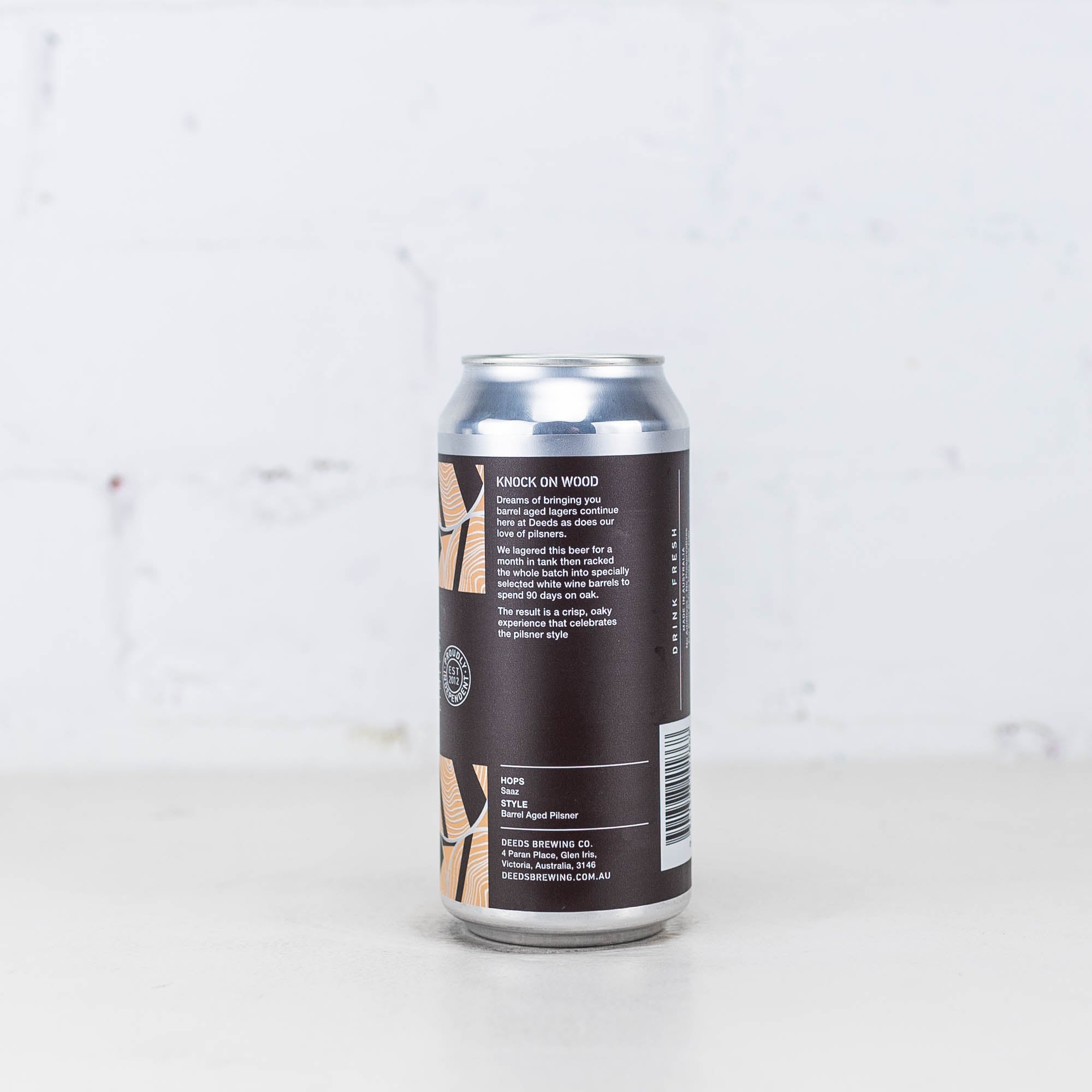 Deeds - Knock On Wood Barrel Aged Pilsner