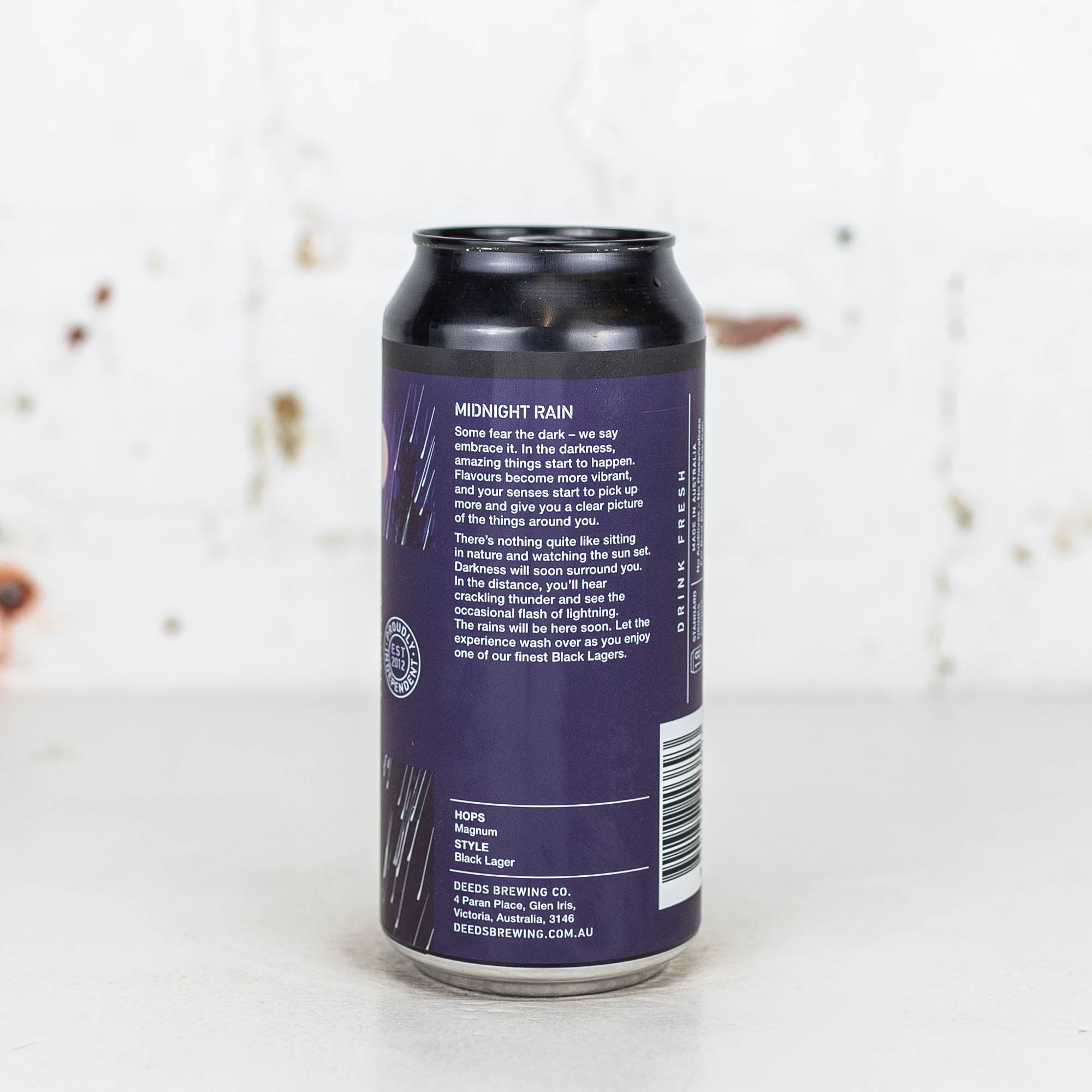 Deeds - Midnight Rain Black Lager