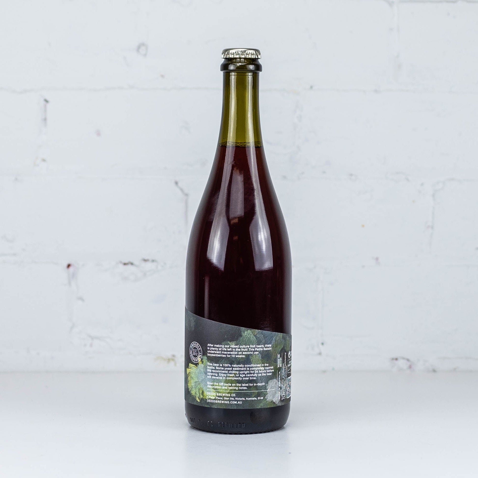 Deeds - Nocturnal Boysenberry Farmhouse Ale 750ml