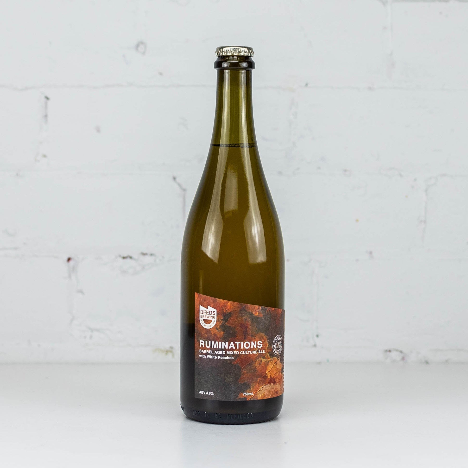 Deeds - Ruminations Peach Wild Ale 750ml