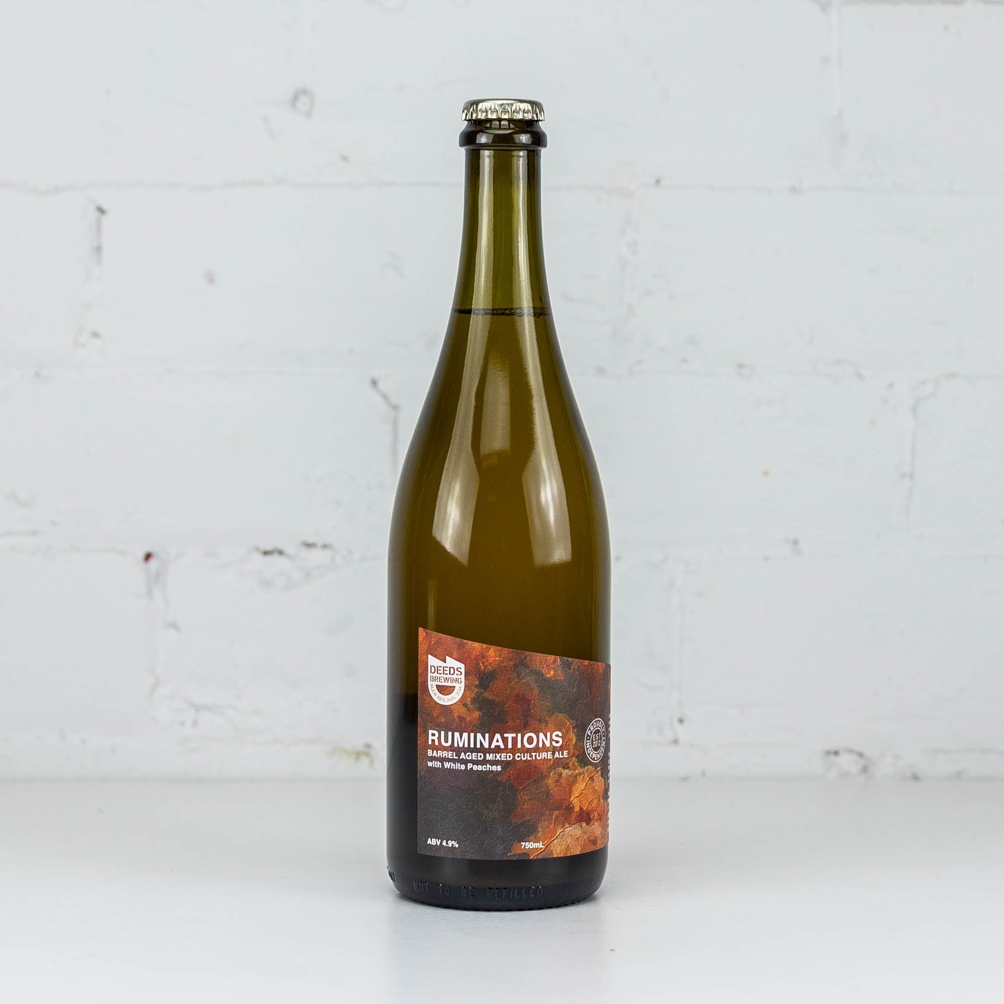 Deeds - Ruminations Peach Wild Ale 750ml