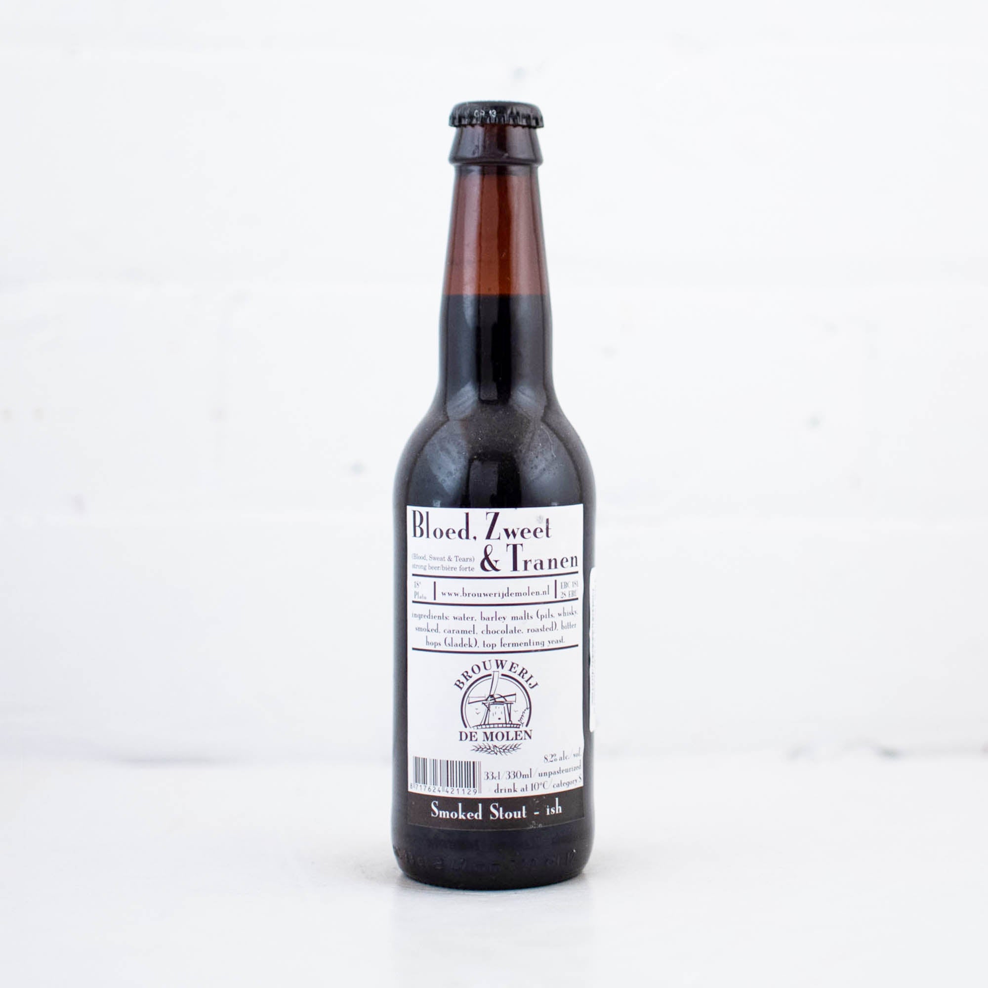De Molen - Bloed, Zweet and Tranen 2018 Smoked Stout 330ml