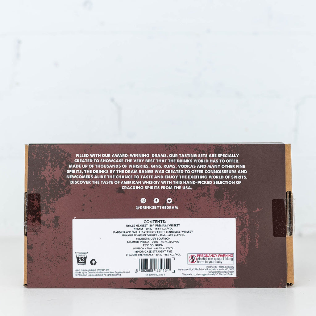 Drinks by the Dram - American Whiskey Tasting Set 5 x 30ml