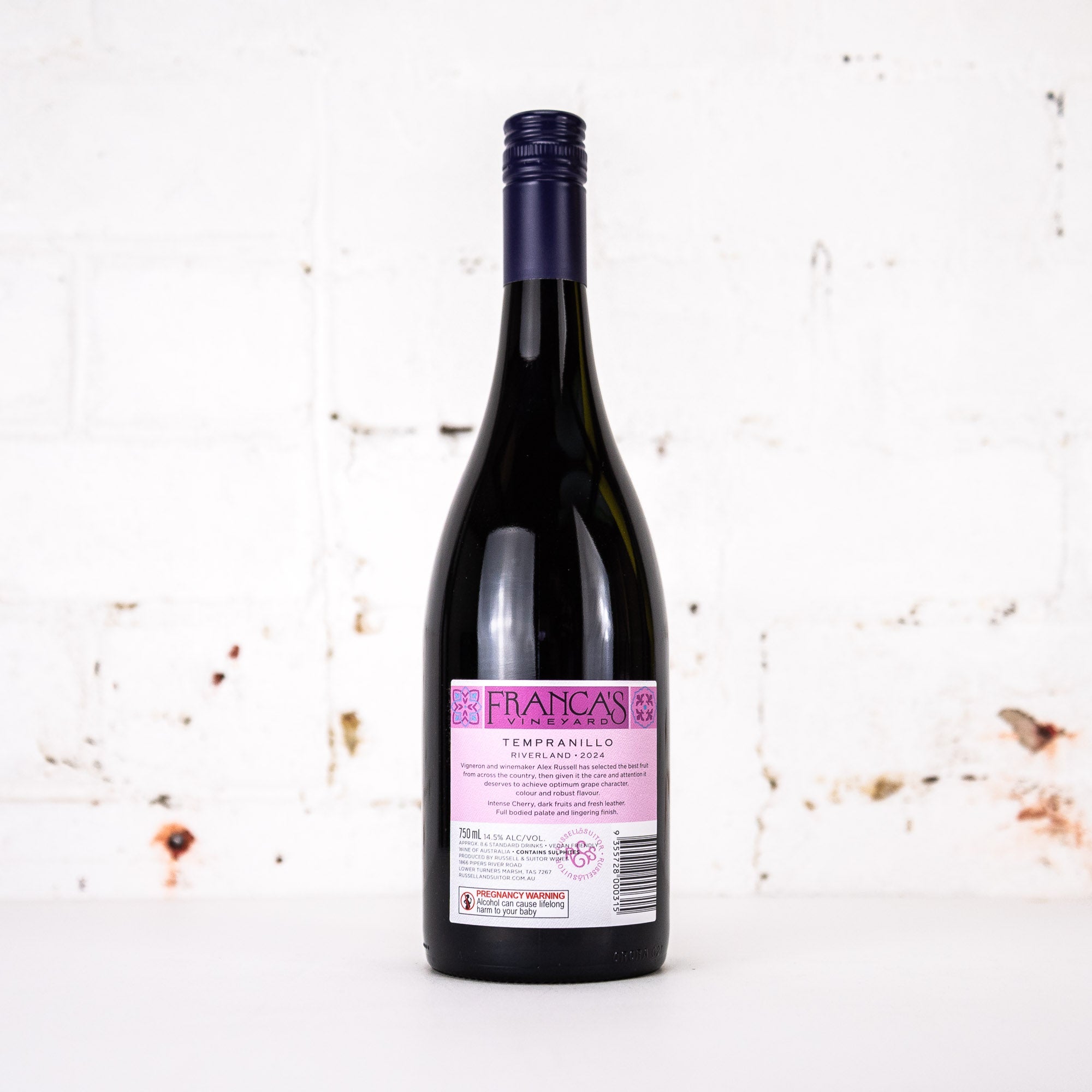 Russell & Suitor - Franca's Vineyard Tempranillo 750ml