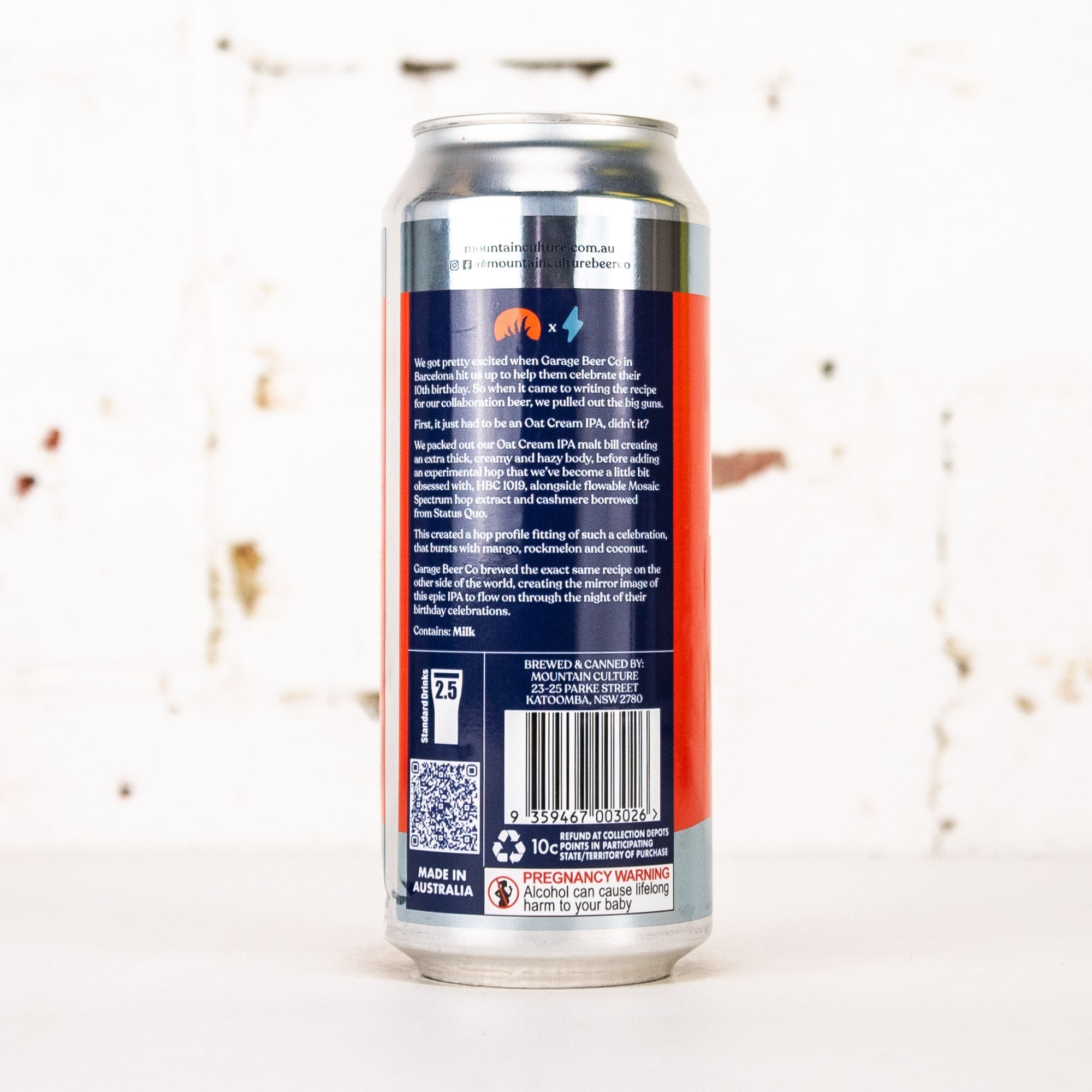 Mountain Culture x Garage Beer '12:51' Oat Cream IPA