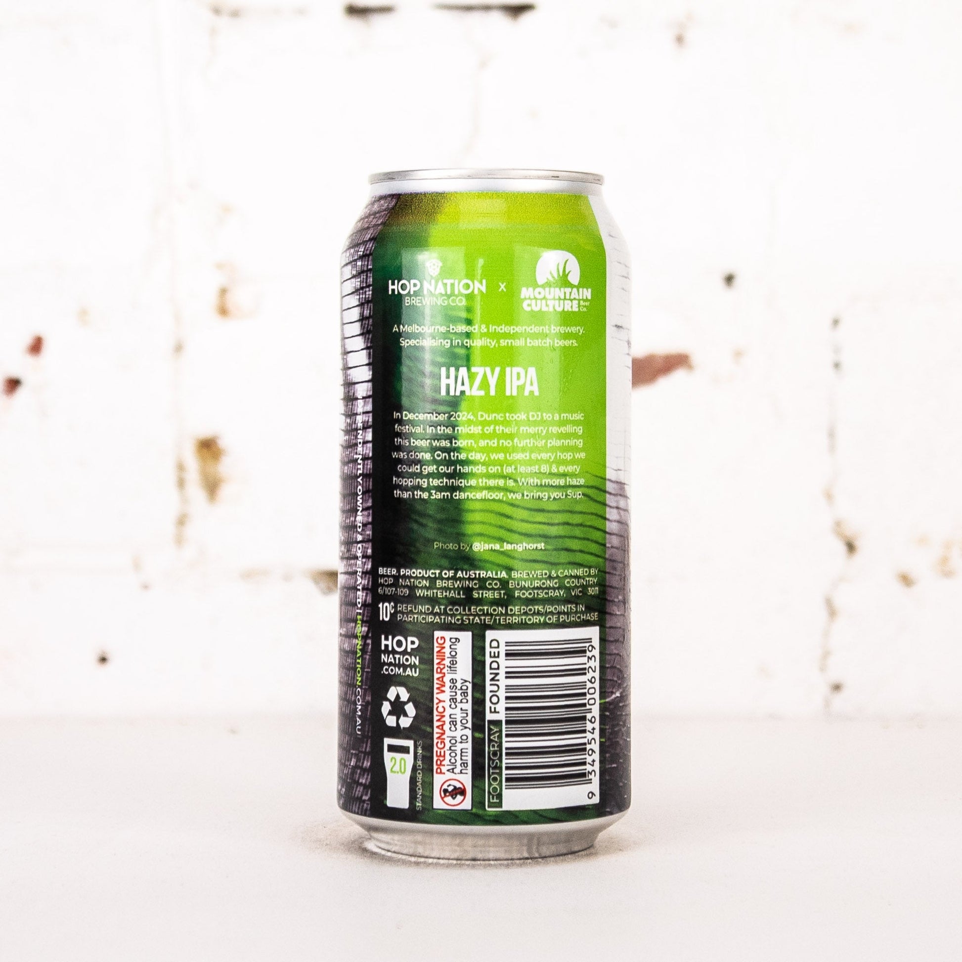 Hop Nation x Mountain Culture 'Sup' Hazy IPA