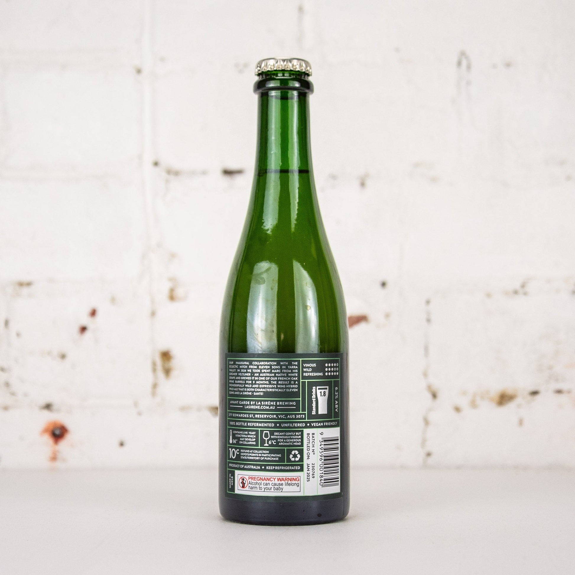 La Sirene x Eleven Sons 'Gruner Folie 2025' Wine-Hybrid Wild Ale 375ml