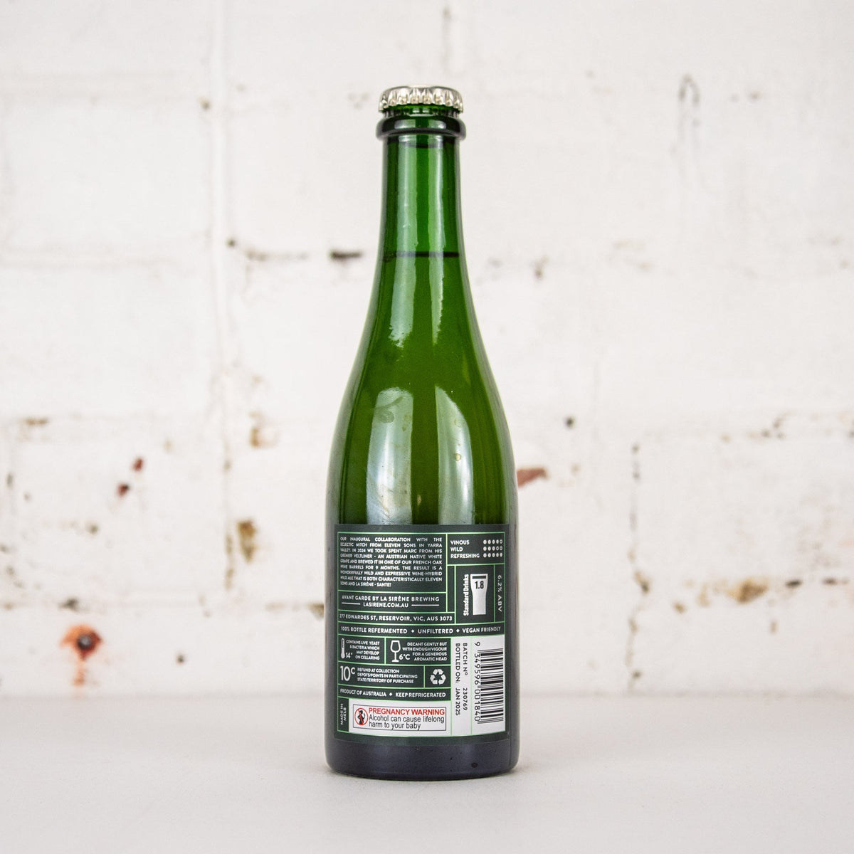La Sirene x Eleven Sons 'Gruner Folie 2025' Wine-Hybrid Wild Ale 375ml