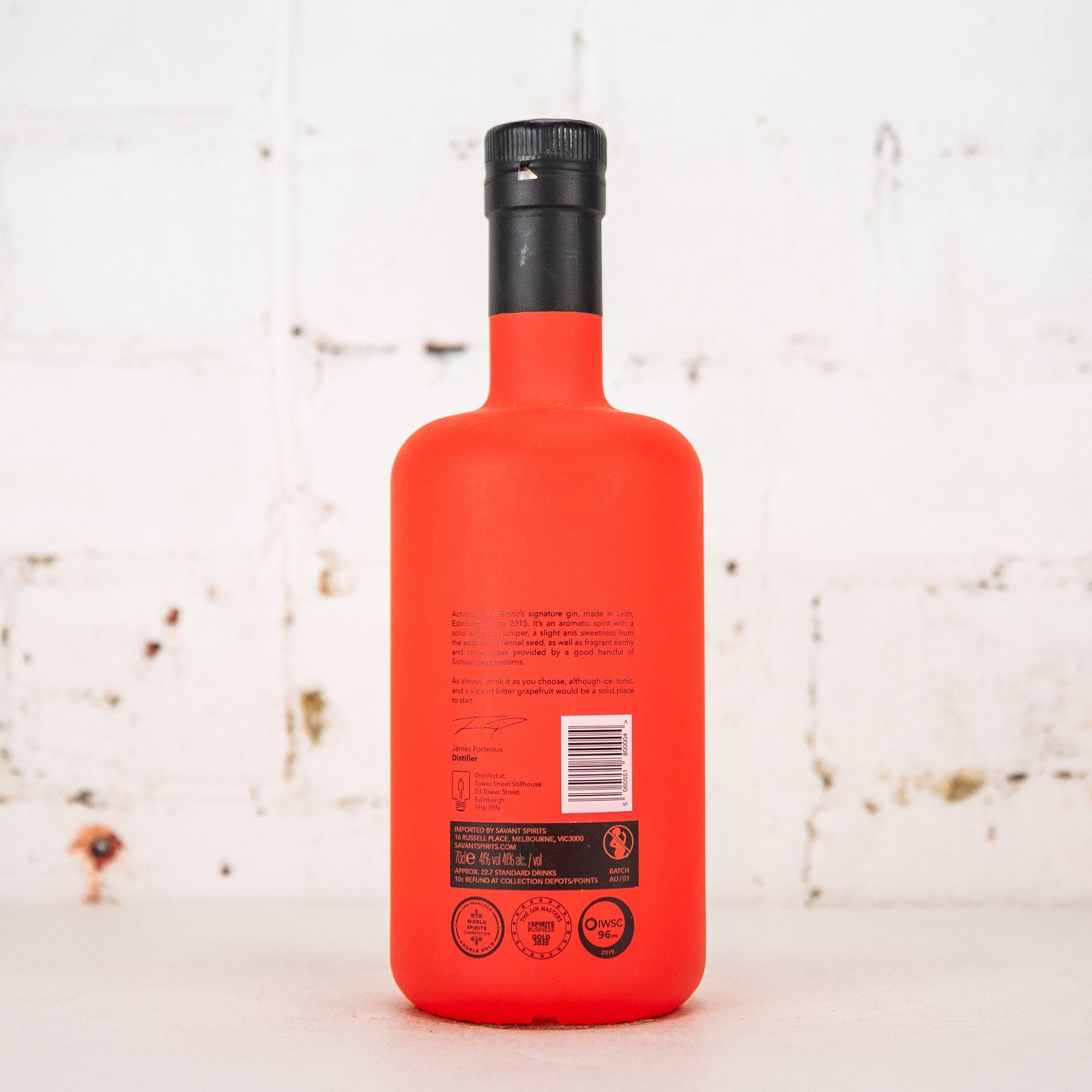 Electric Spirit Co - Achroous Gin 700ml