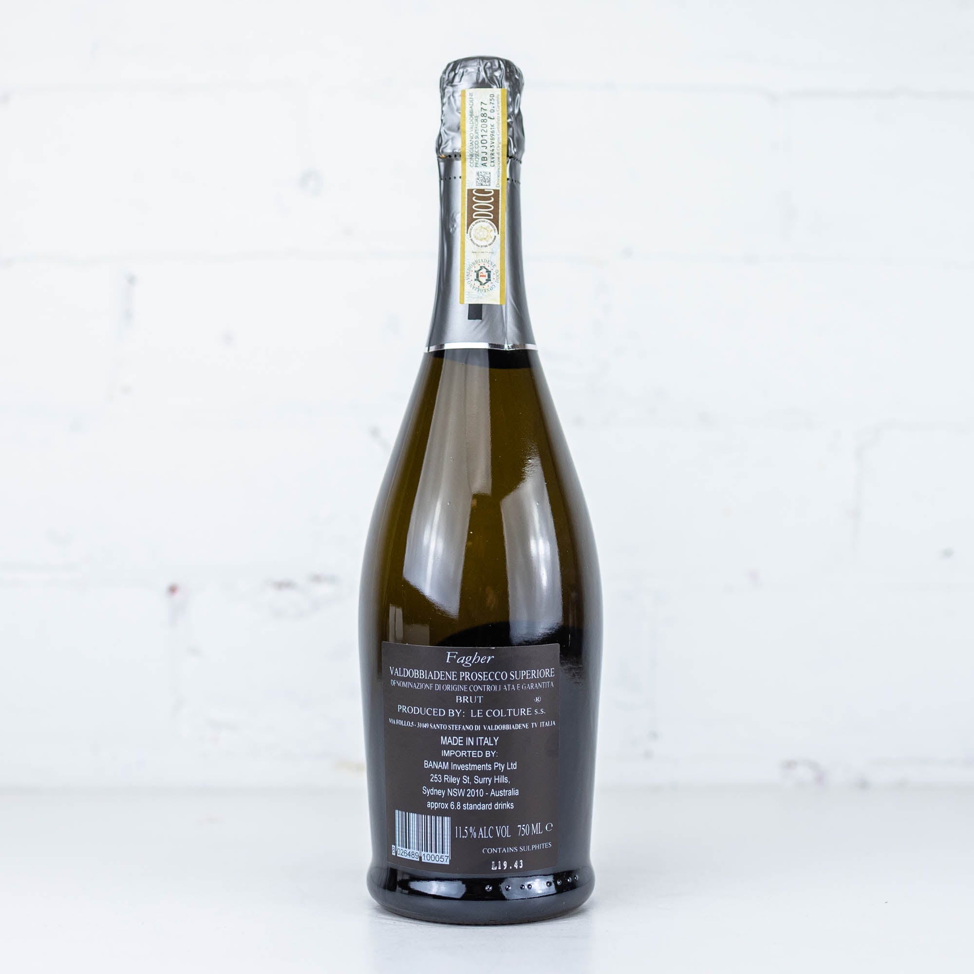 Le Colture - Prosecco di Valdobbiadene Fagher NV 750ml