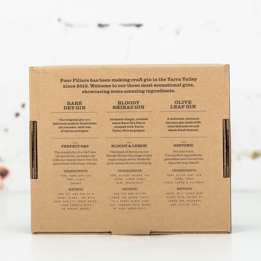 Four Pillars - Gin Gift Pack 3 x 200ml