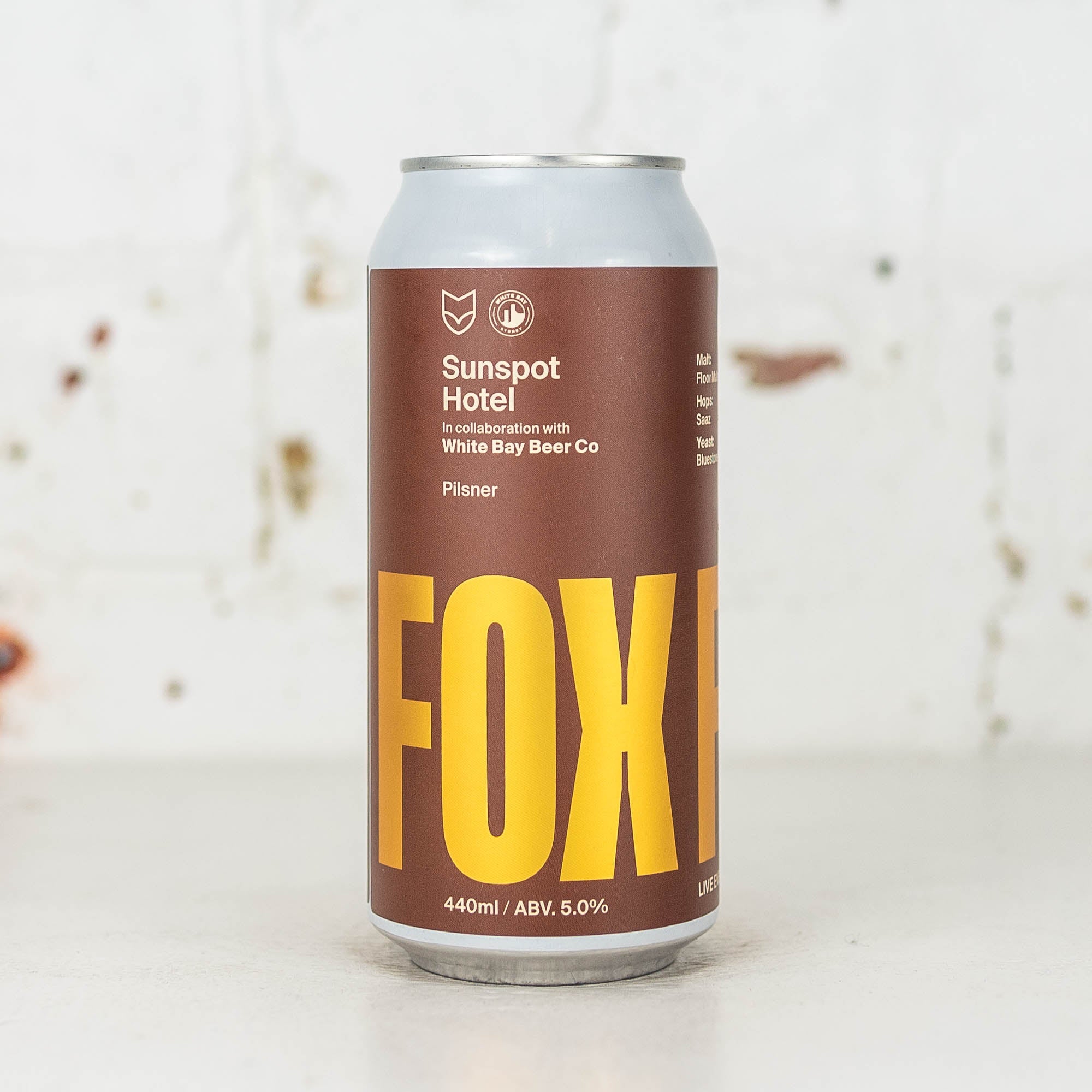 Fox Friday x White Bay 'Sunspot Hotel' Pilsner