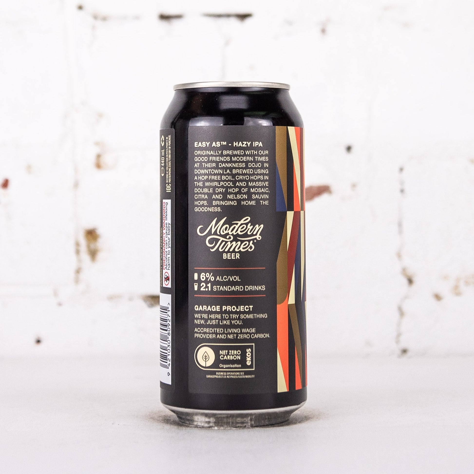 Garage Project x Modern Times 'Easy As' Hazy IPA