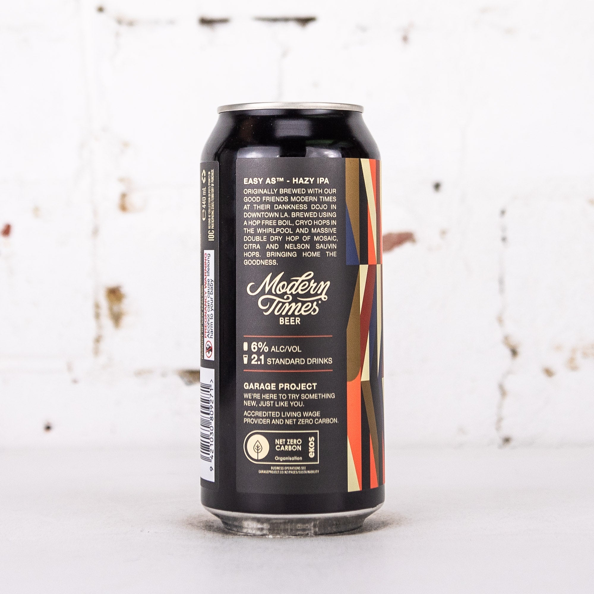 Garage Project x Modern Times 'Easy As' Hazy IPA
